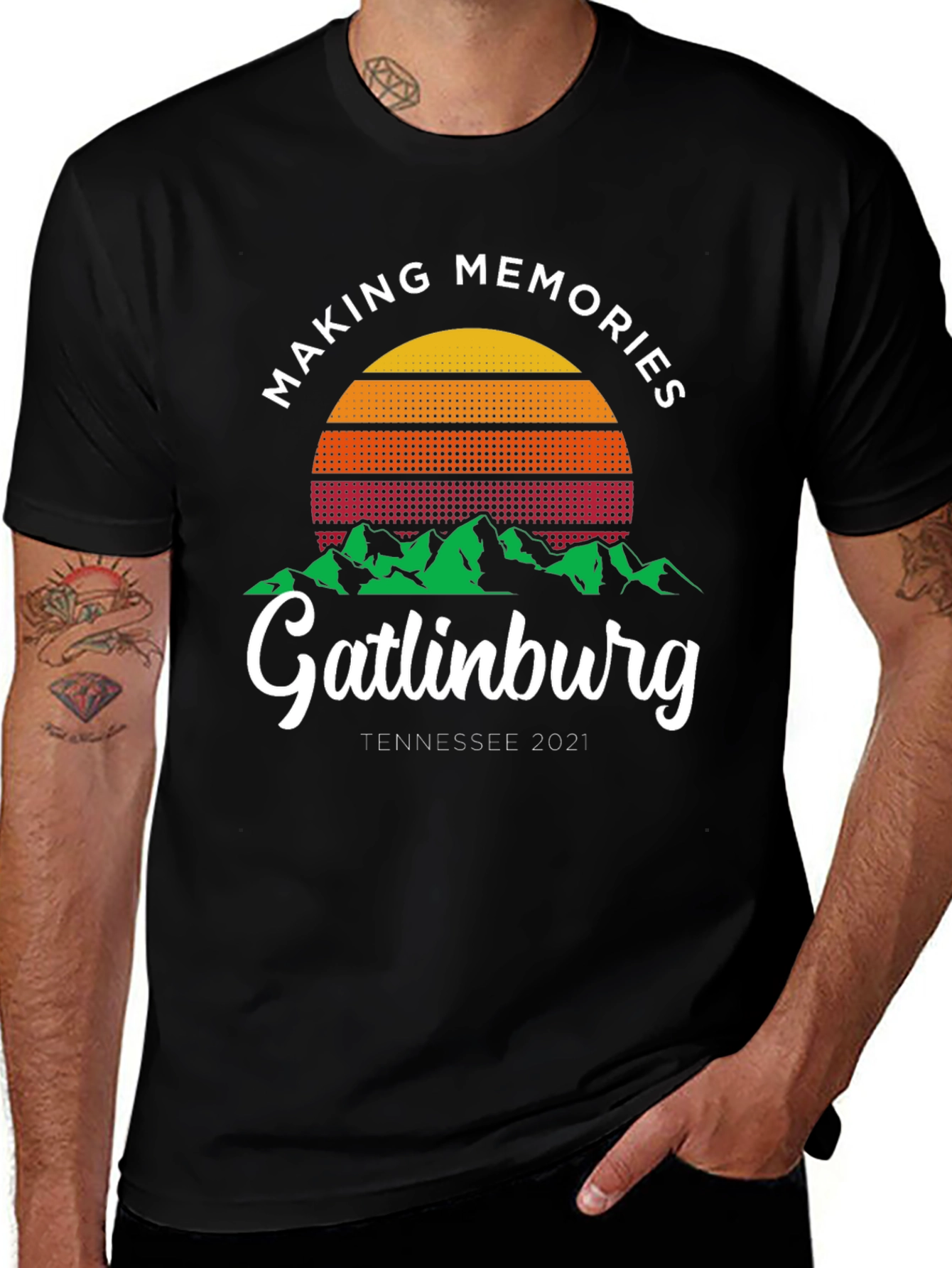 Gatlinburg Tennessee 2021 Memories Graphic T-Shirt