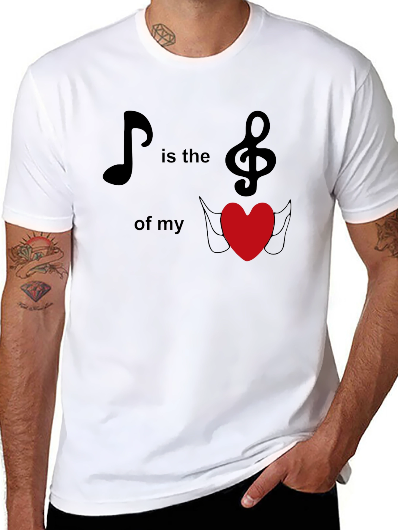 Music is the Key of My Heart T-Shirt