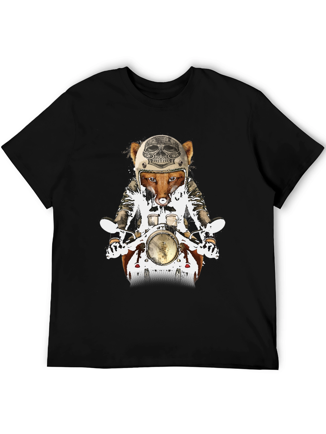 Fox on Motorcycle Graphic Tee