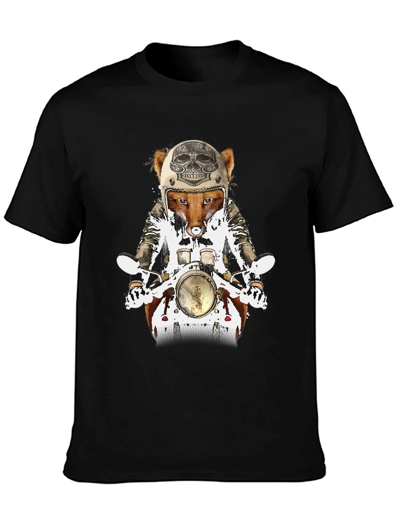 Fox on Motorcycle Graphic Tee
