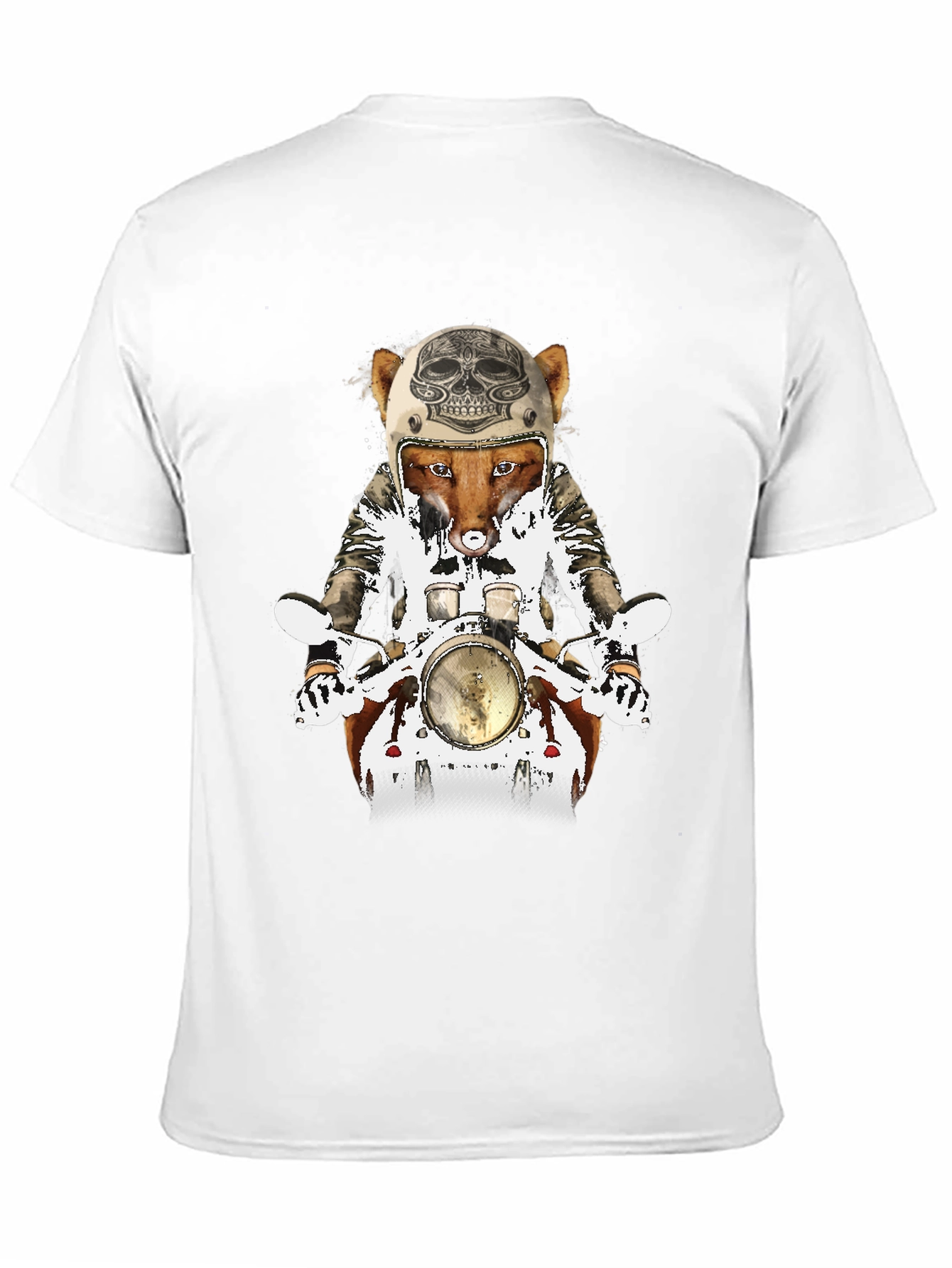 Fox on Motorcycle Graphic Tee