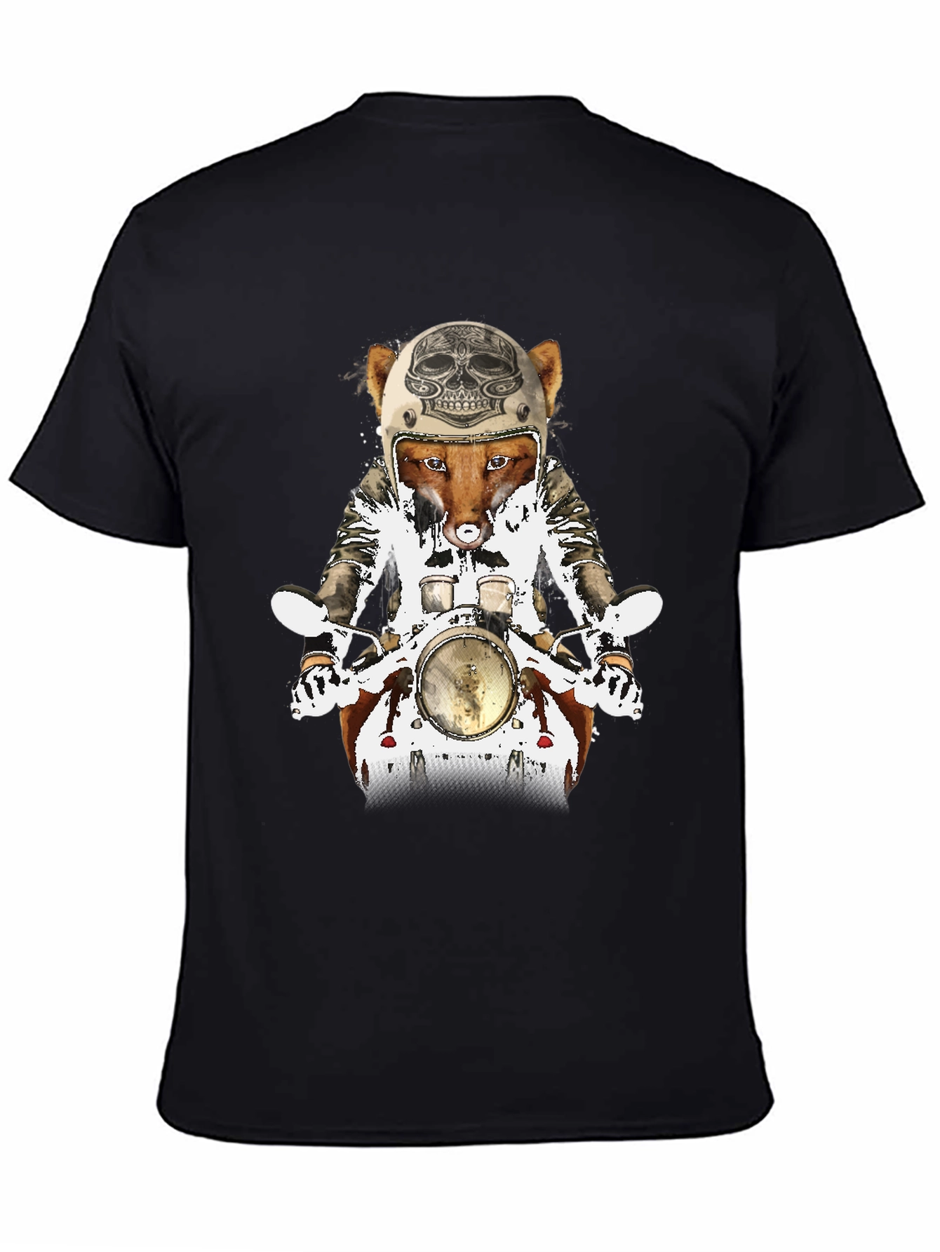 Fox on Motorcycle Graphic Tee