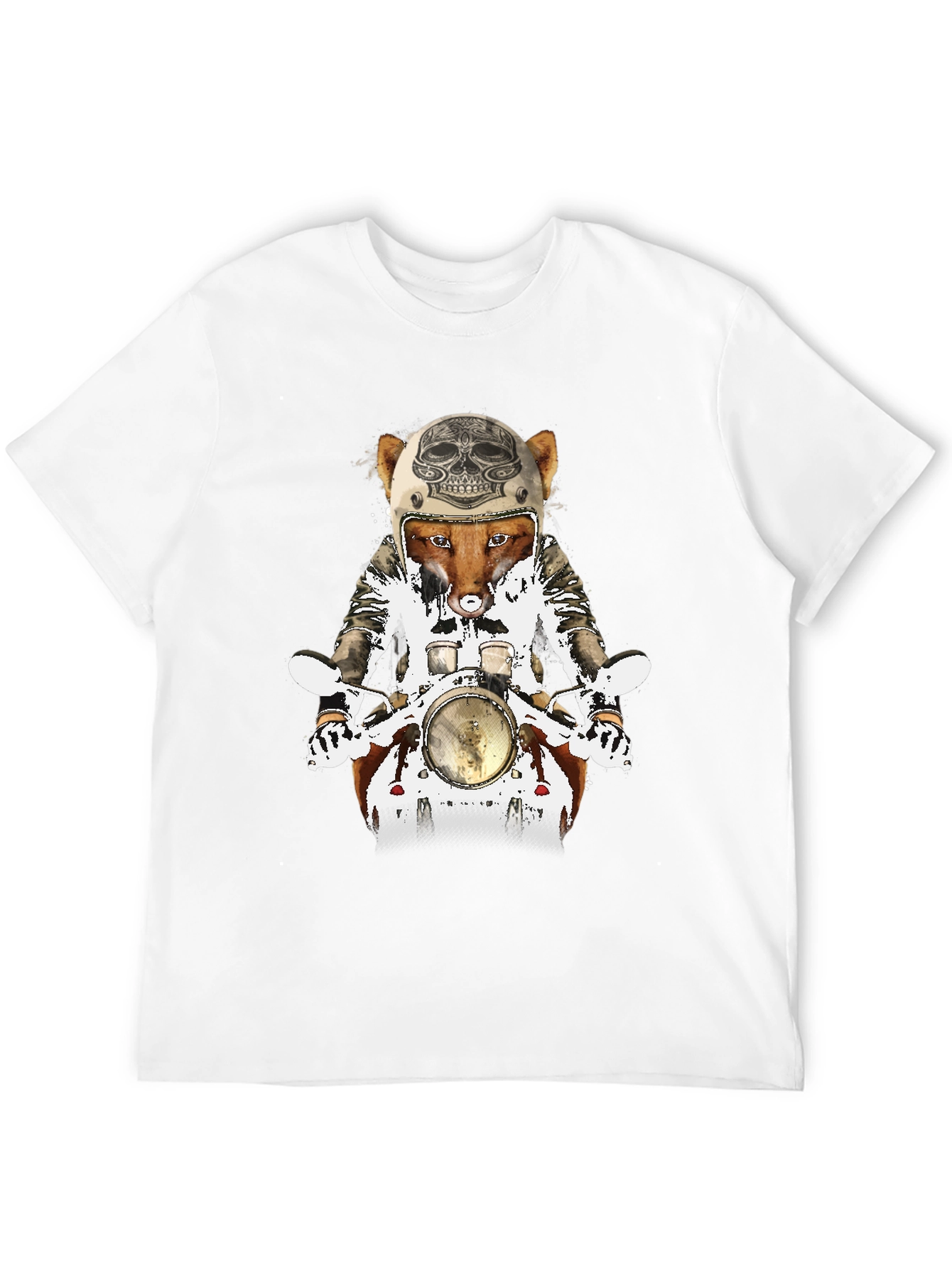 Fox on Motorcycle Graphic Tee