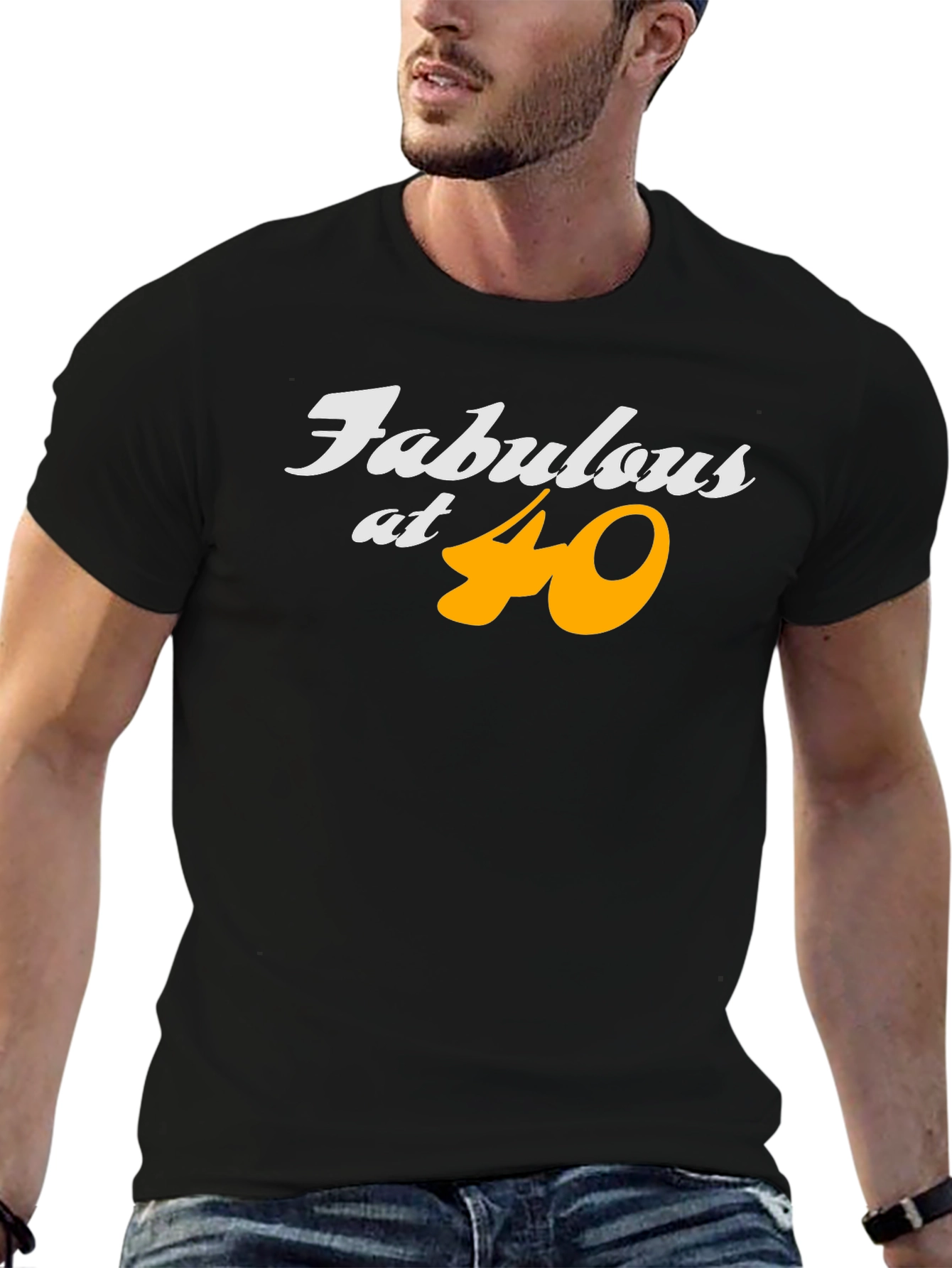 Fabulous at 40 Black T-Shirt