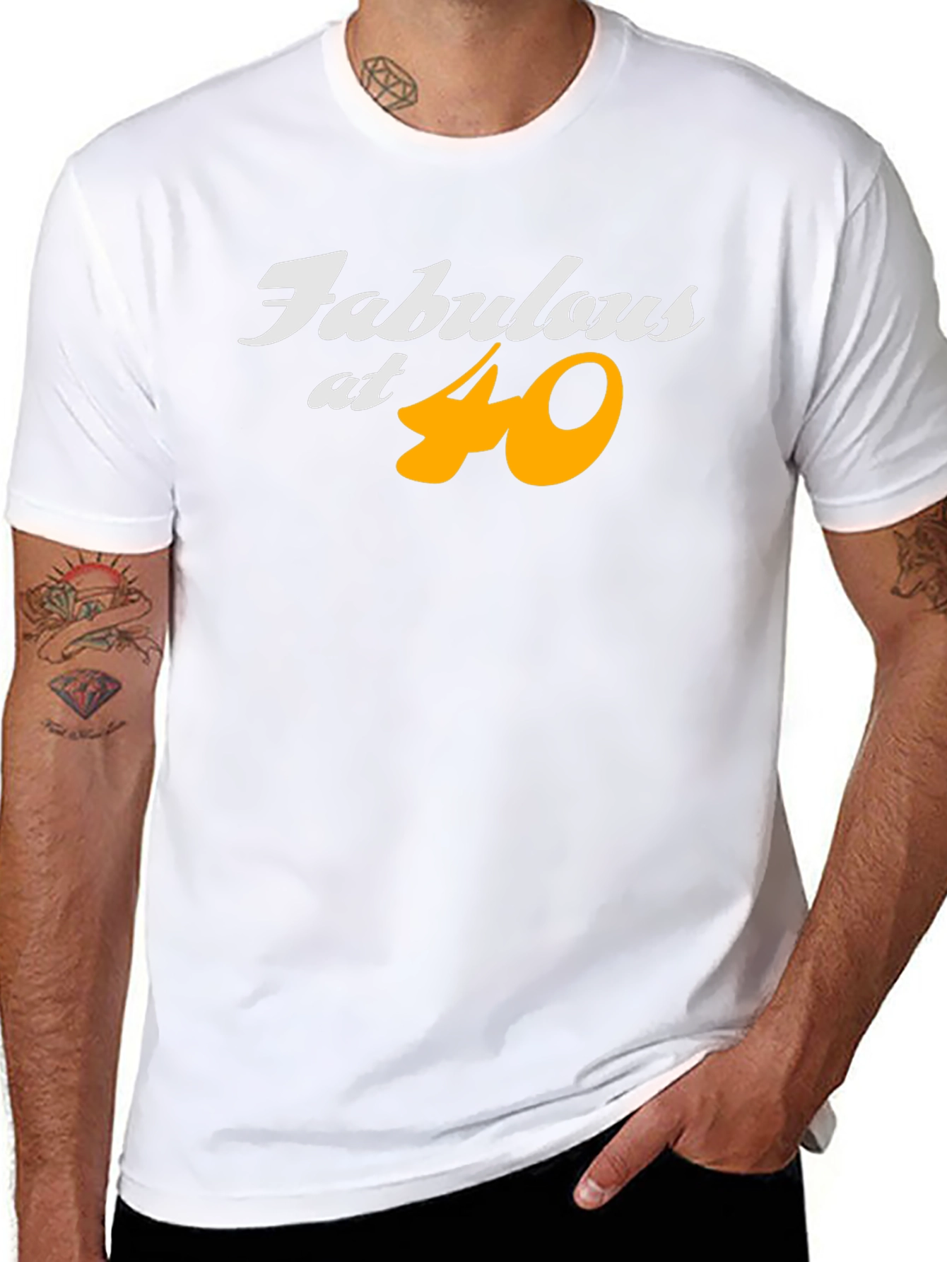 Fabulous at 40 Black T-Shirt