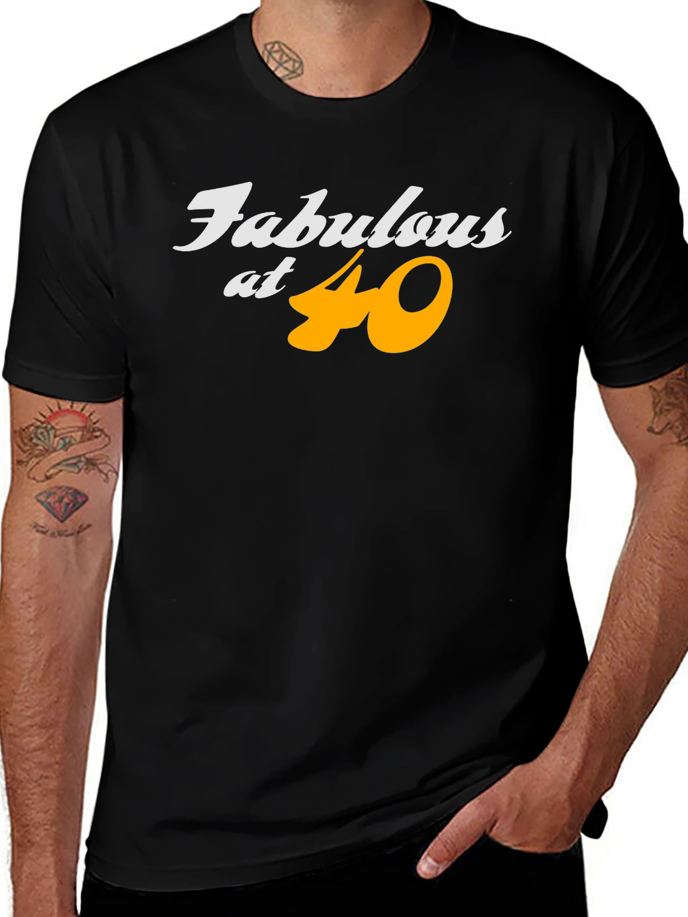 Fabulous at 40 Black T-Shirt