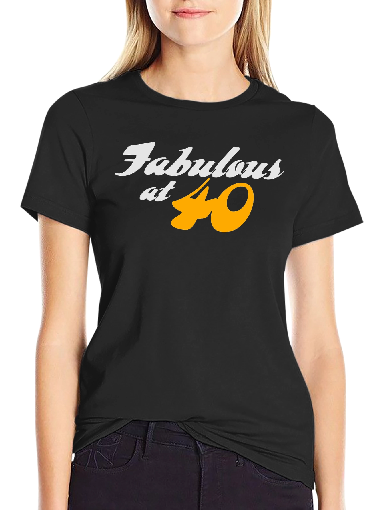 Fabulous at 40 Black T-Shirt