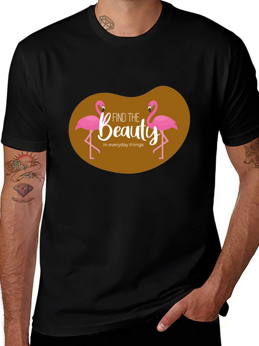 Find Beauty Flamingo Graphic T-Shirt