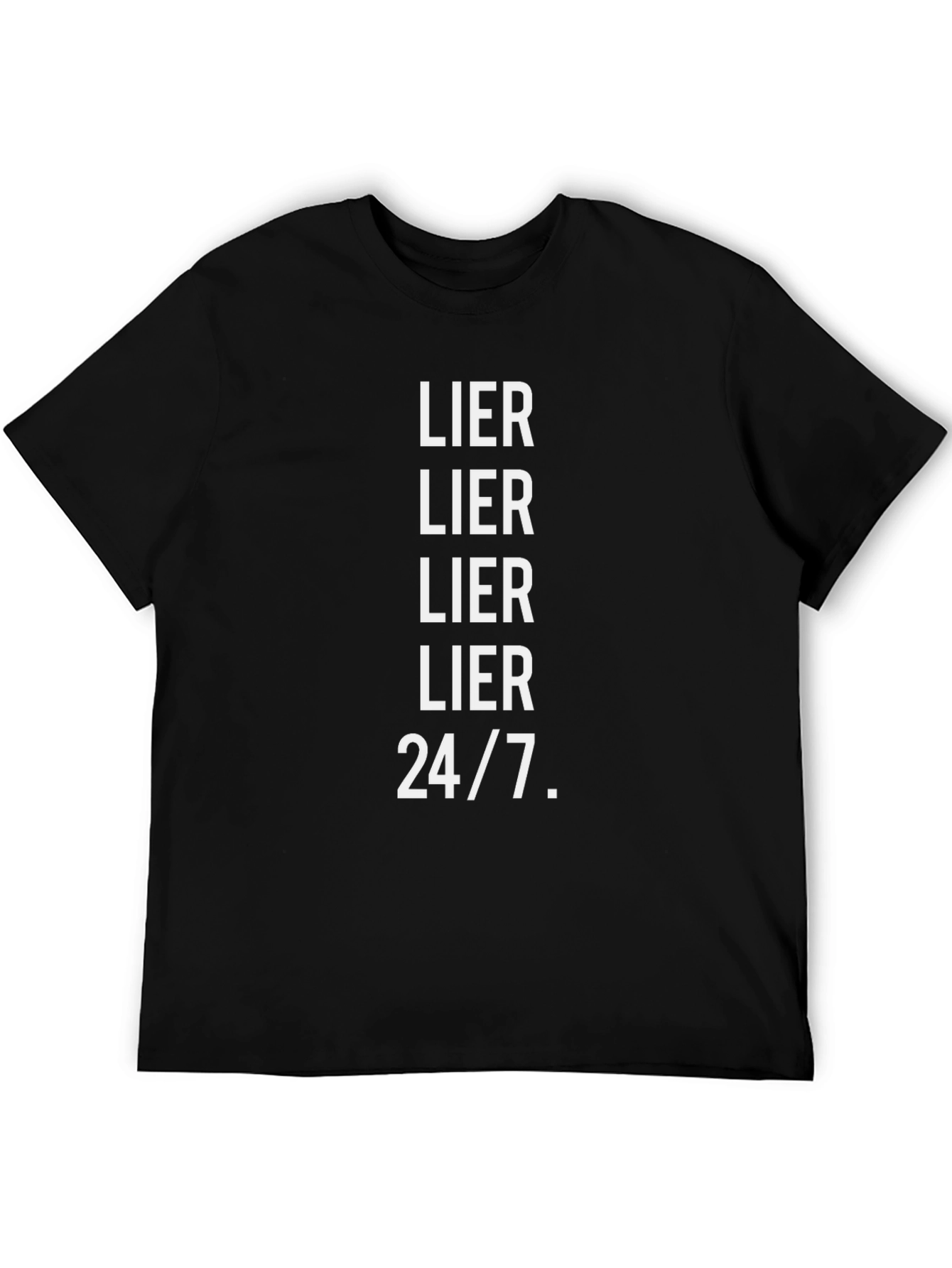 Lier 24/7 Black Graphic Tee