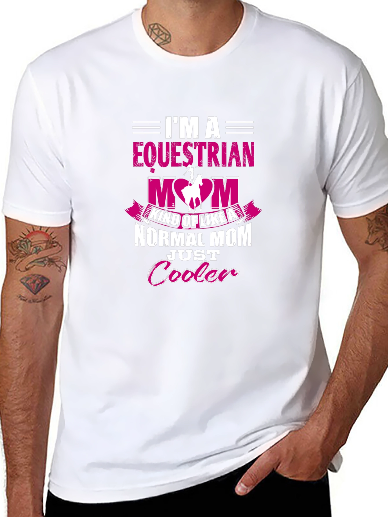 Equestrian Mom T-Shirt - Just Cooler Design