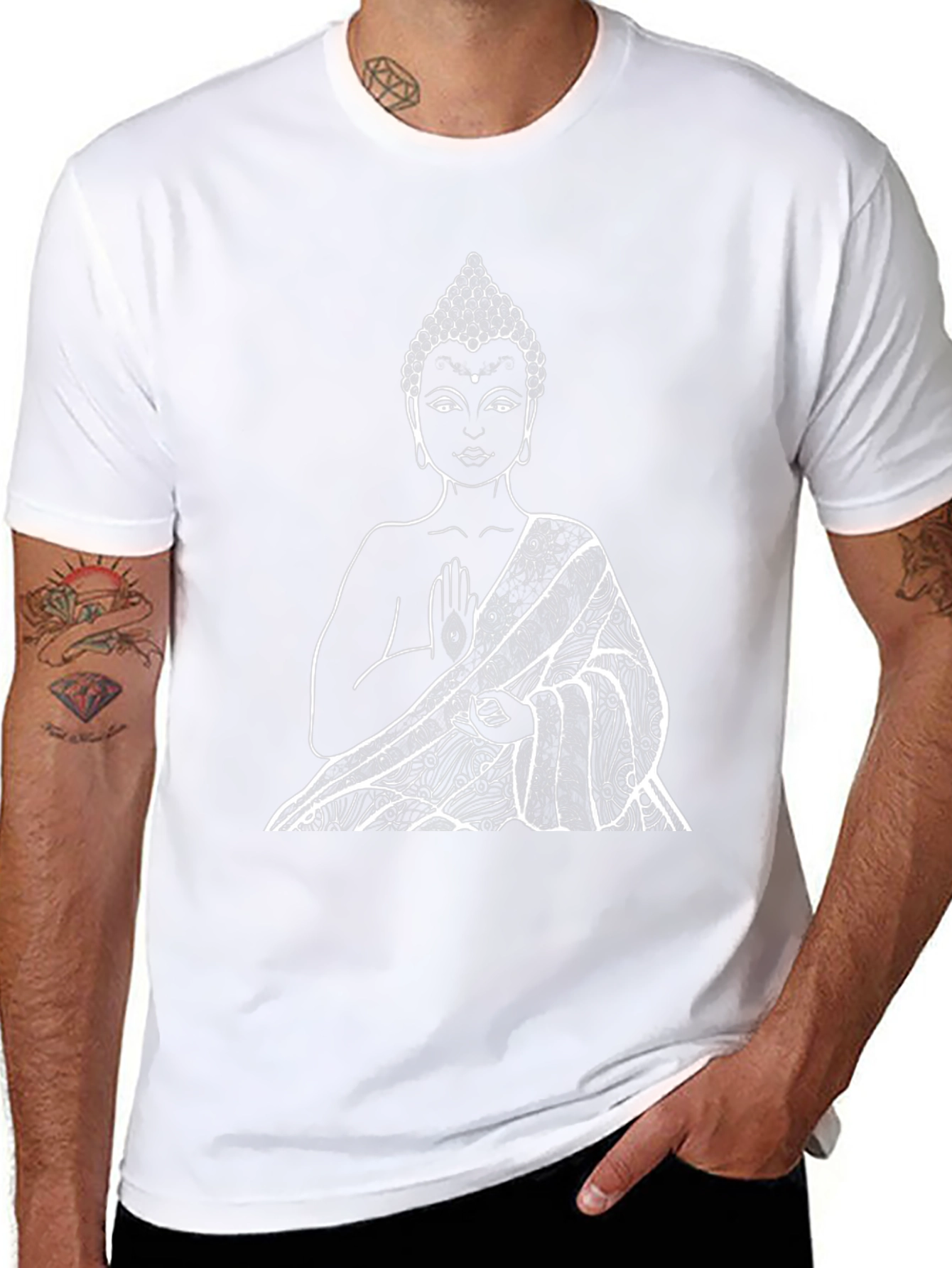 Buddha Graphic T-Shirt - Spiritual Zen Design