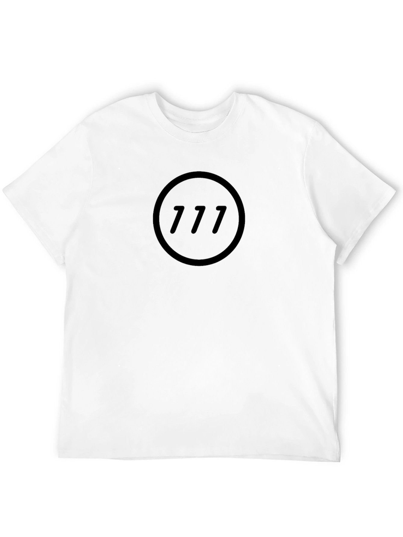 Black 777 Graphic Tee - Soft & Stylish