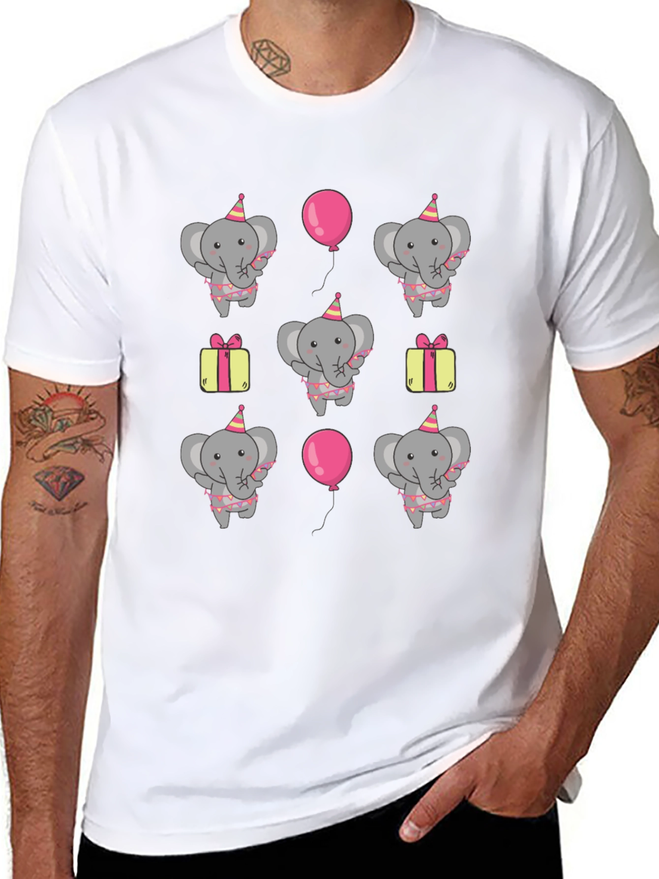 Elephant Birthday Party T-Shirt - Fun Graphic Tee