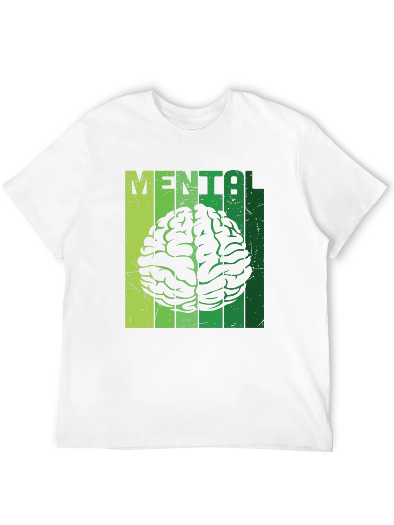Mental Brain Graphic Tee - Cool Novelty T-Shirt