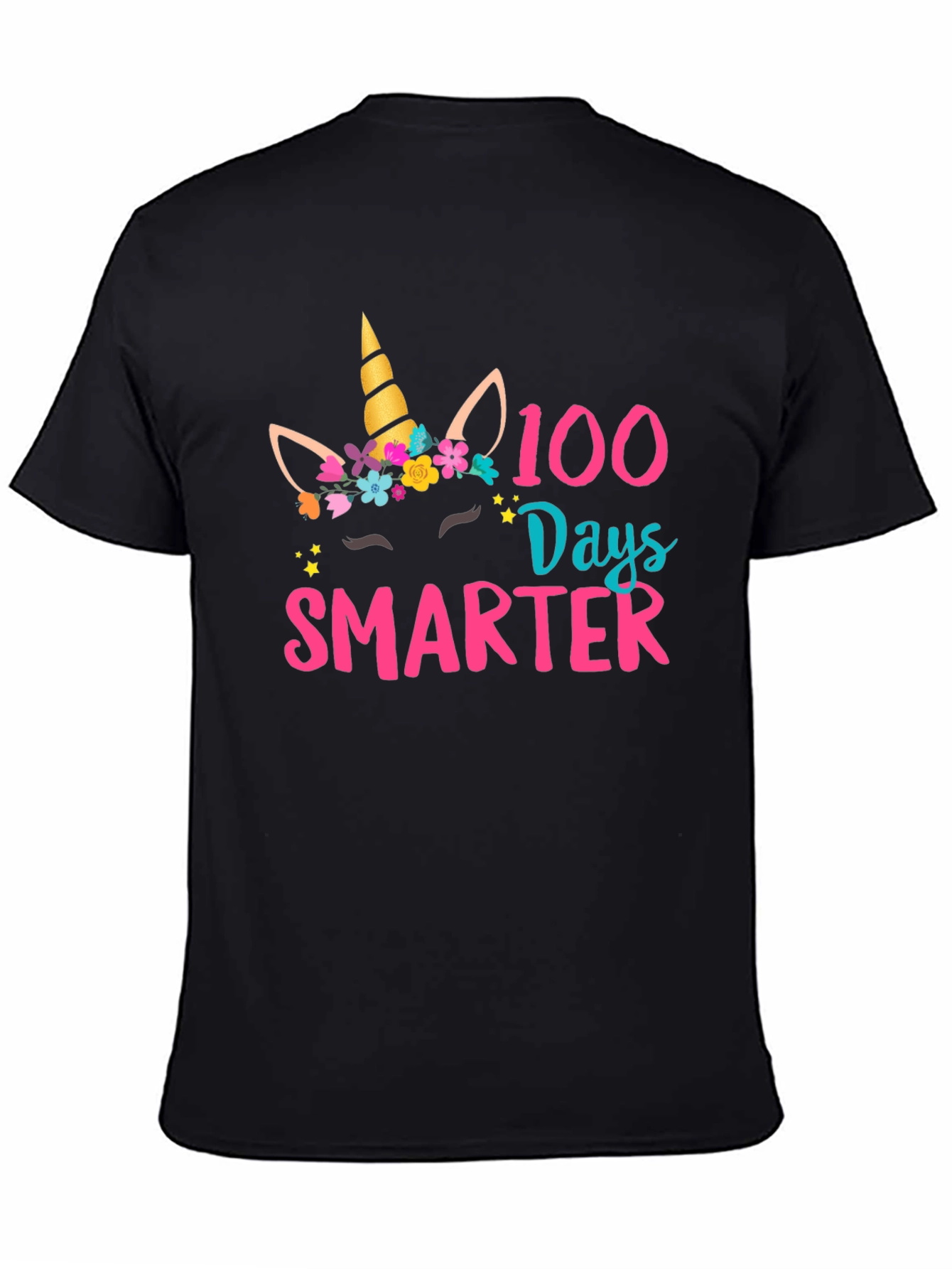 100 Days Smarter Unicorn Graphic T-Shirt