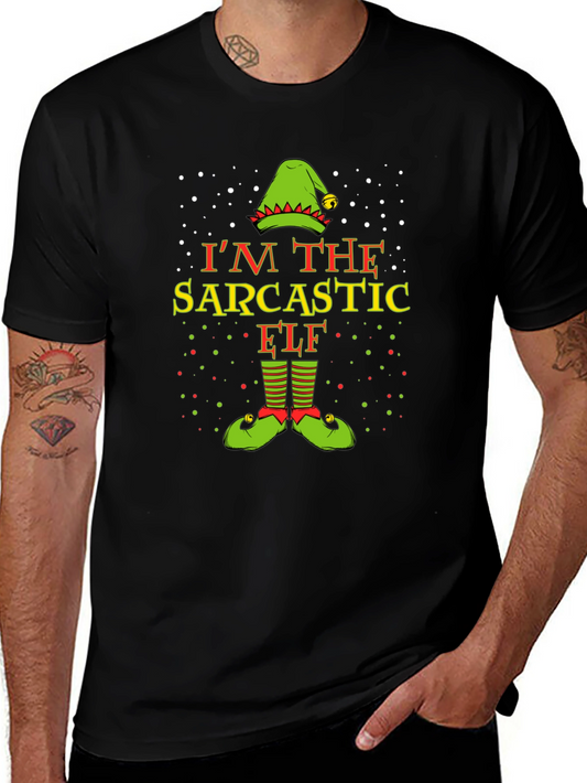 Sarcastic Elf Christmas T-Shirt - Holiday Fun