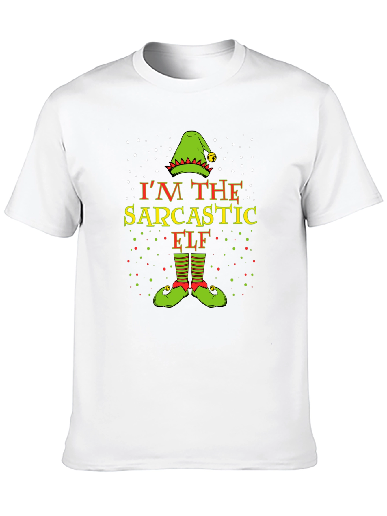 Sarcastic Elf Christmas T-Shirt - Holiday Fun