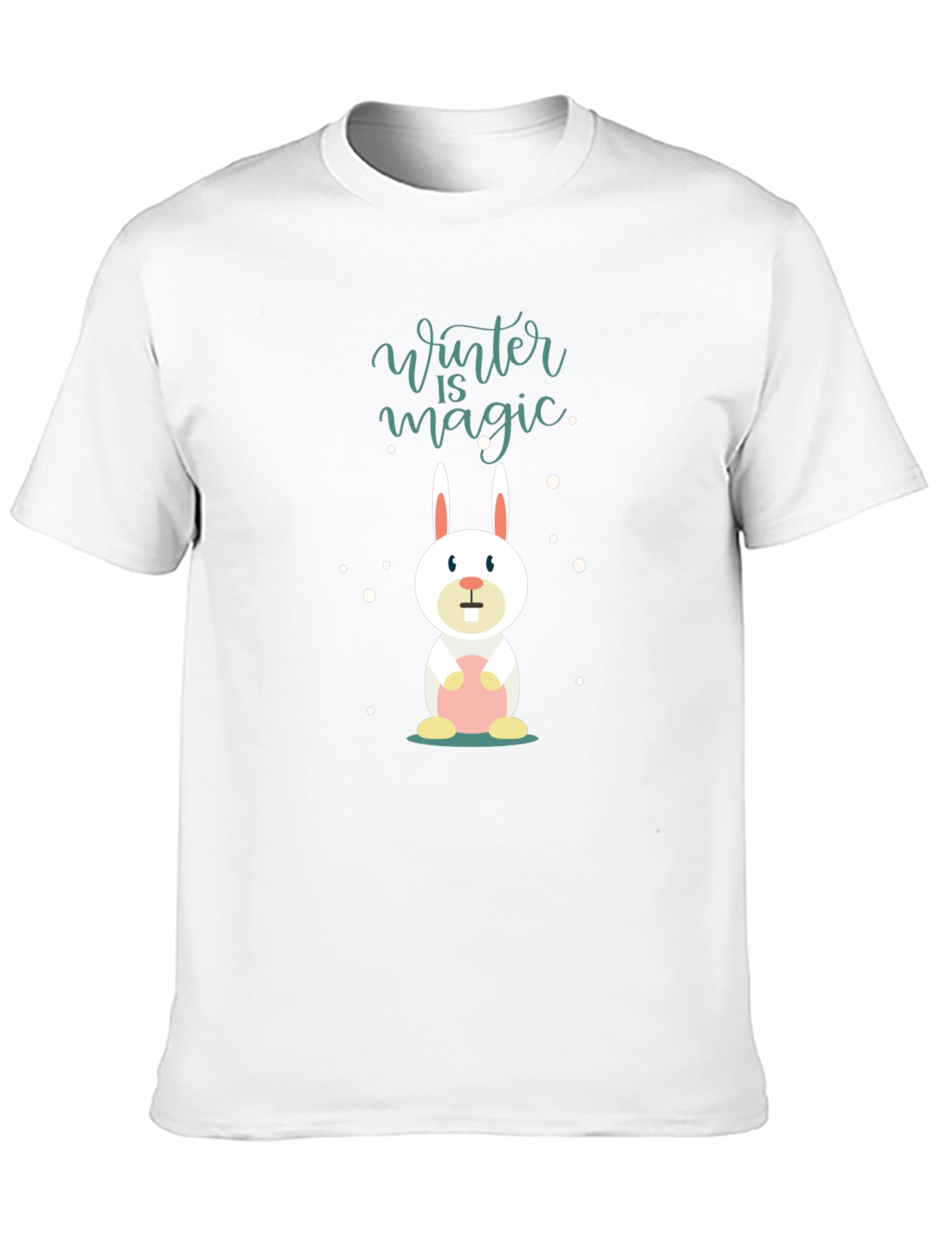 Winter Magic Bunny T-Shirt - Black