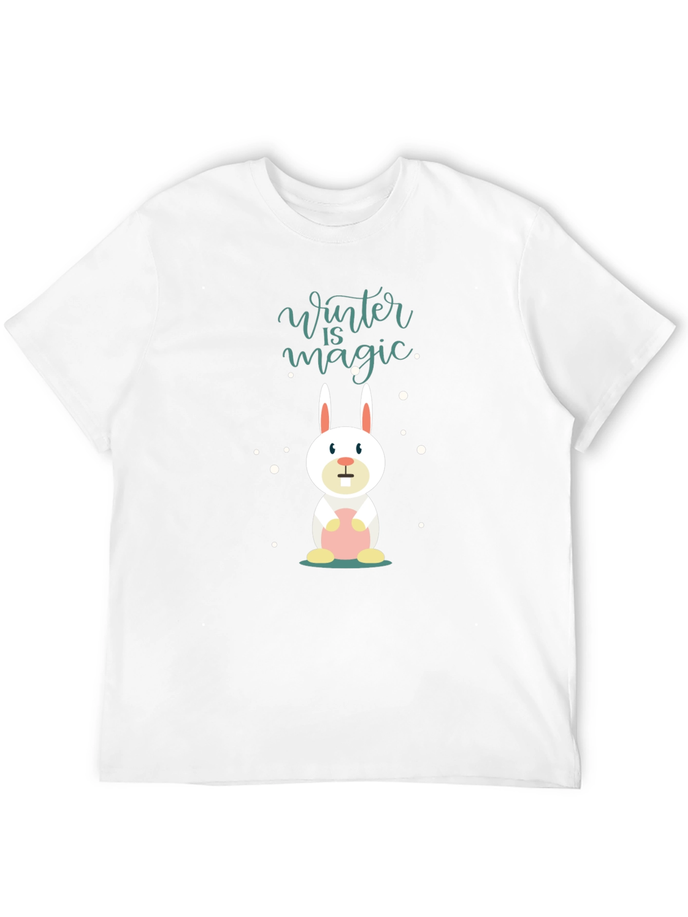 Winter Magic Bunny T-Shirt - Black