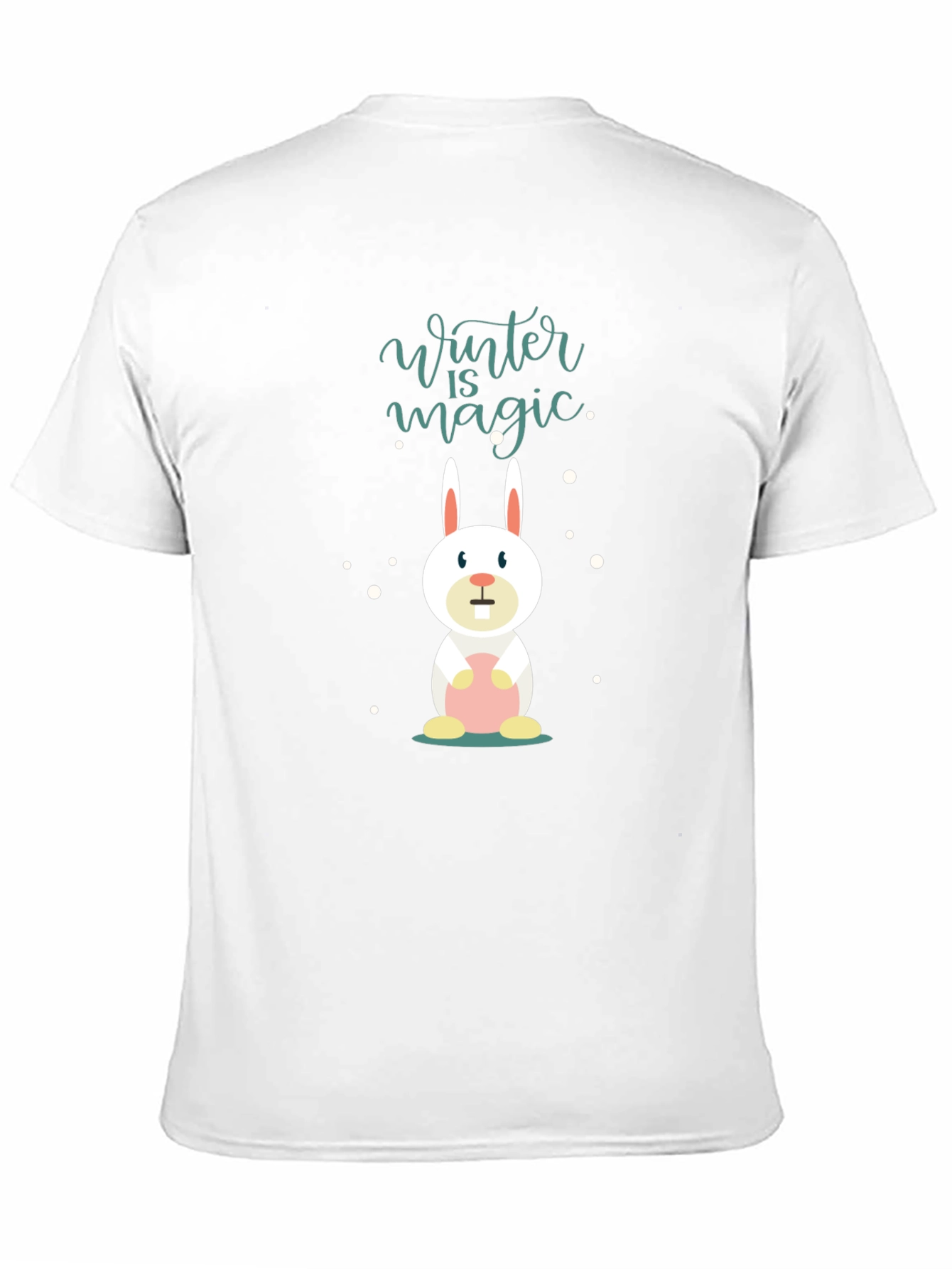 Winter Magic Bunny T-Shirt - Black