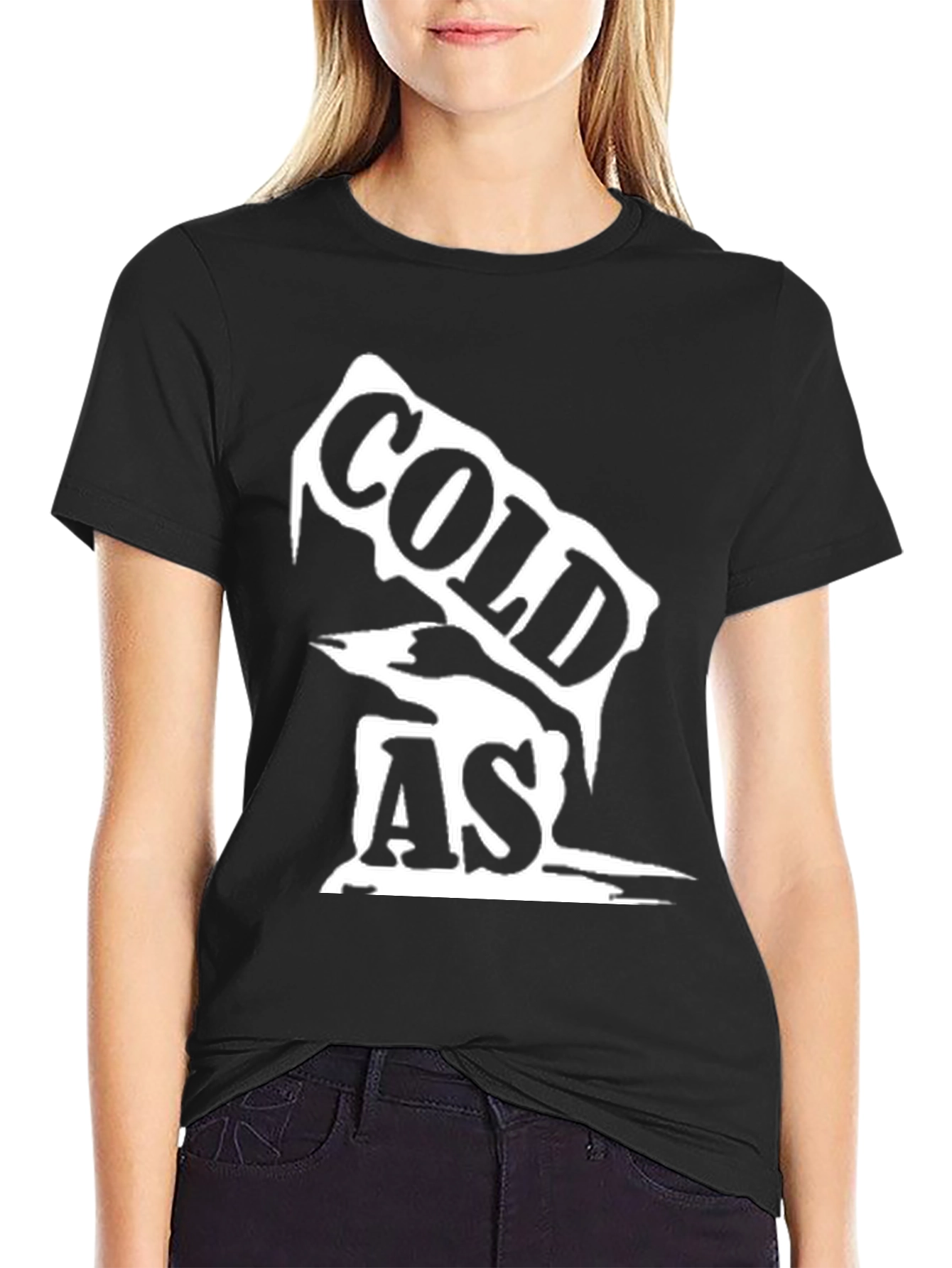 Cold As Ice Graphic Tee - Black Unisex Shirt