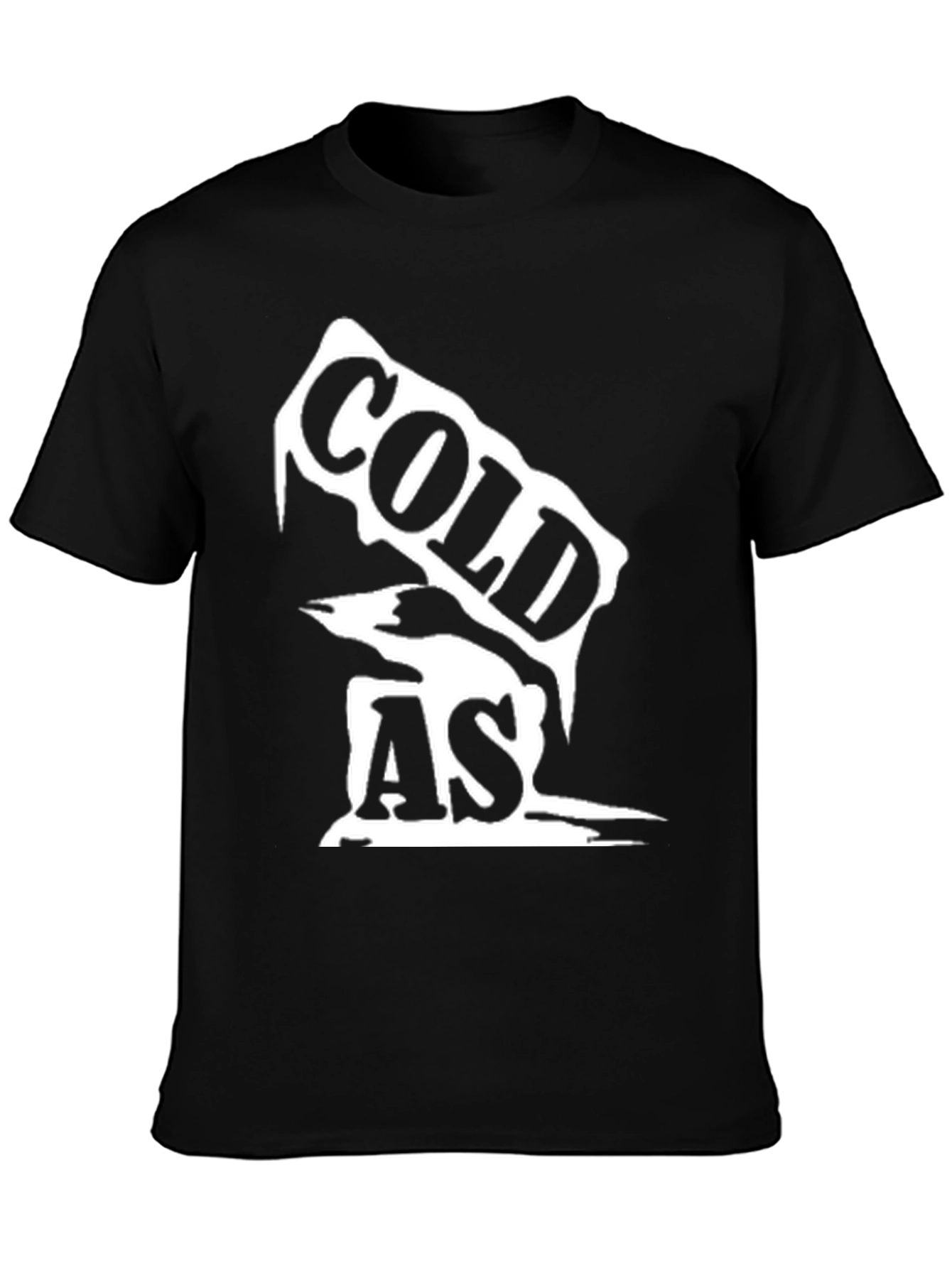 Cold As Ice Graphic Tee - Black Unisex Shirt