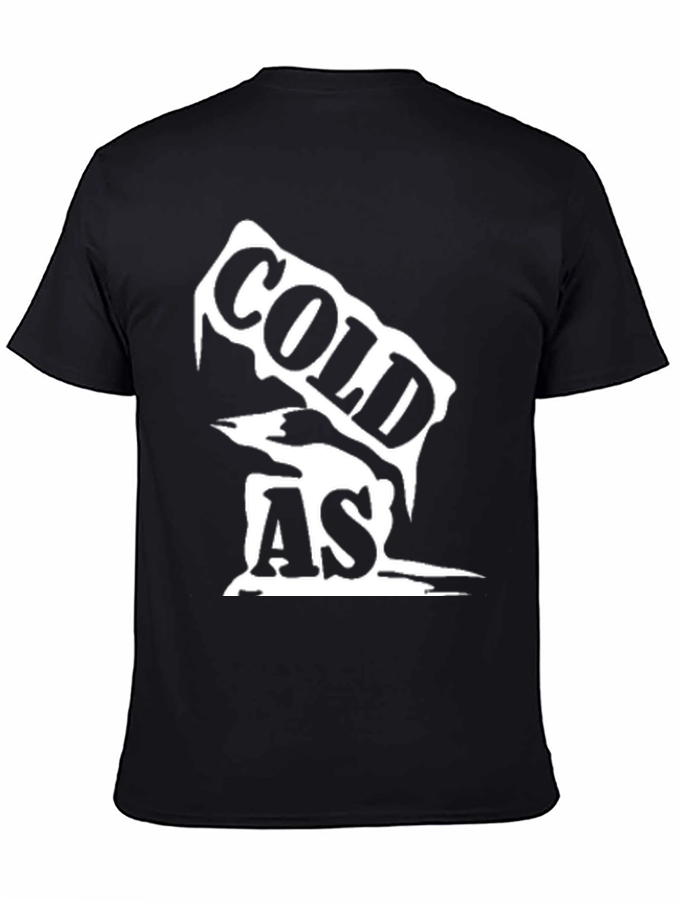 Cold As Ice Graphic Tee - Black Unisex Shirt