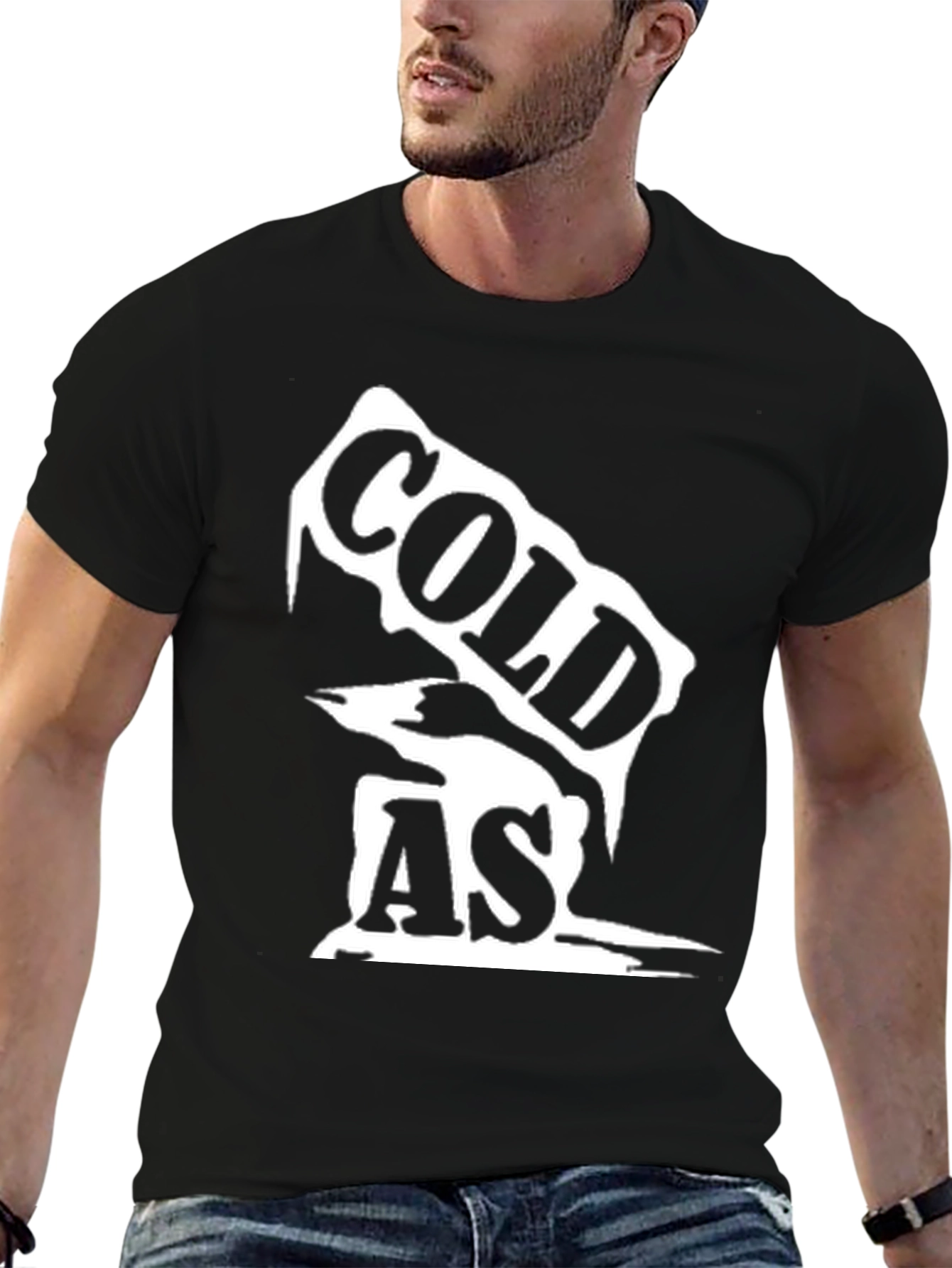Cold As Ice Graphic Tee - Black Unisex Shirt