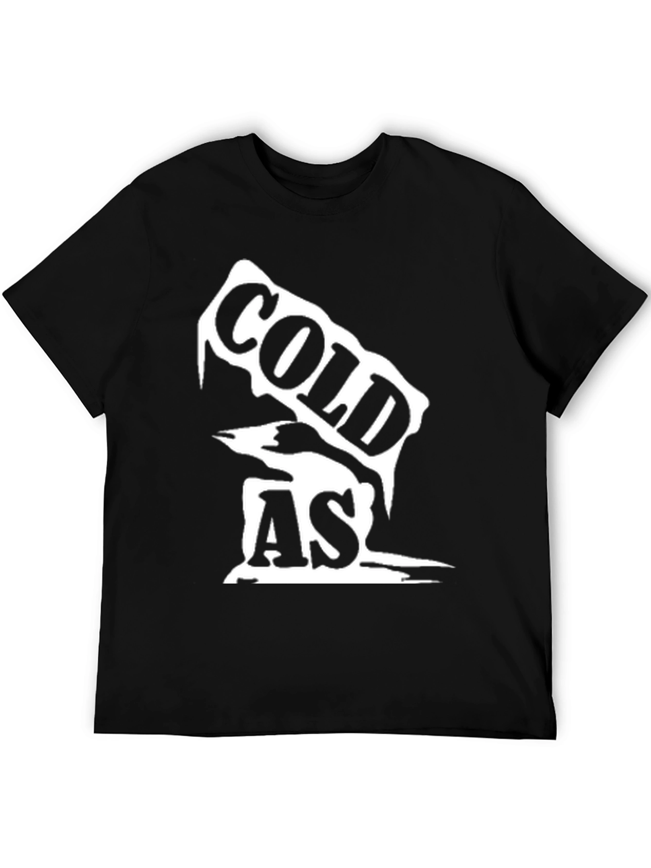 Cold As Ice Graphic Tee - Black Unisex Shirt