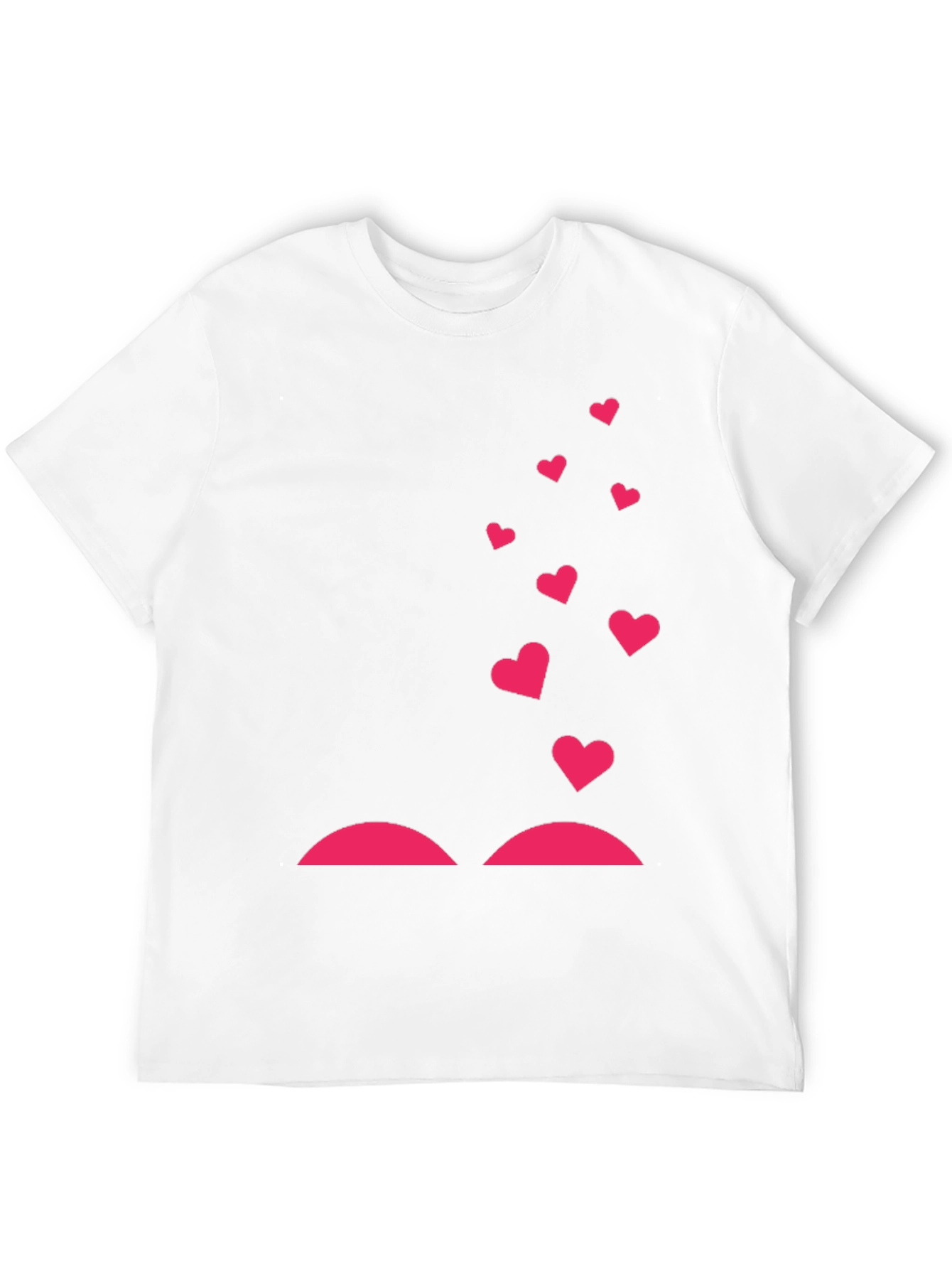 Heart Lift Graphic Tee - Black Cotton T-Shirt