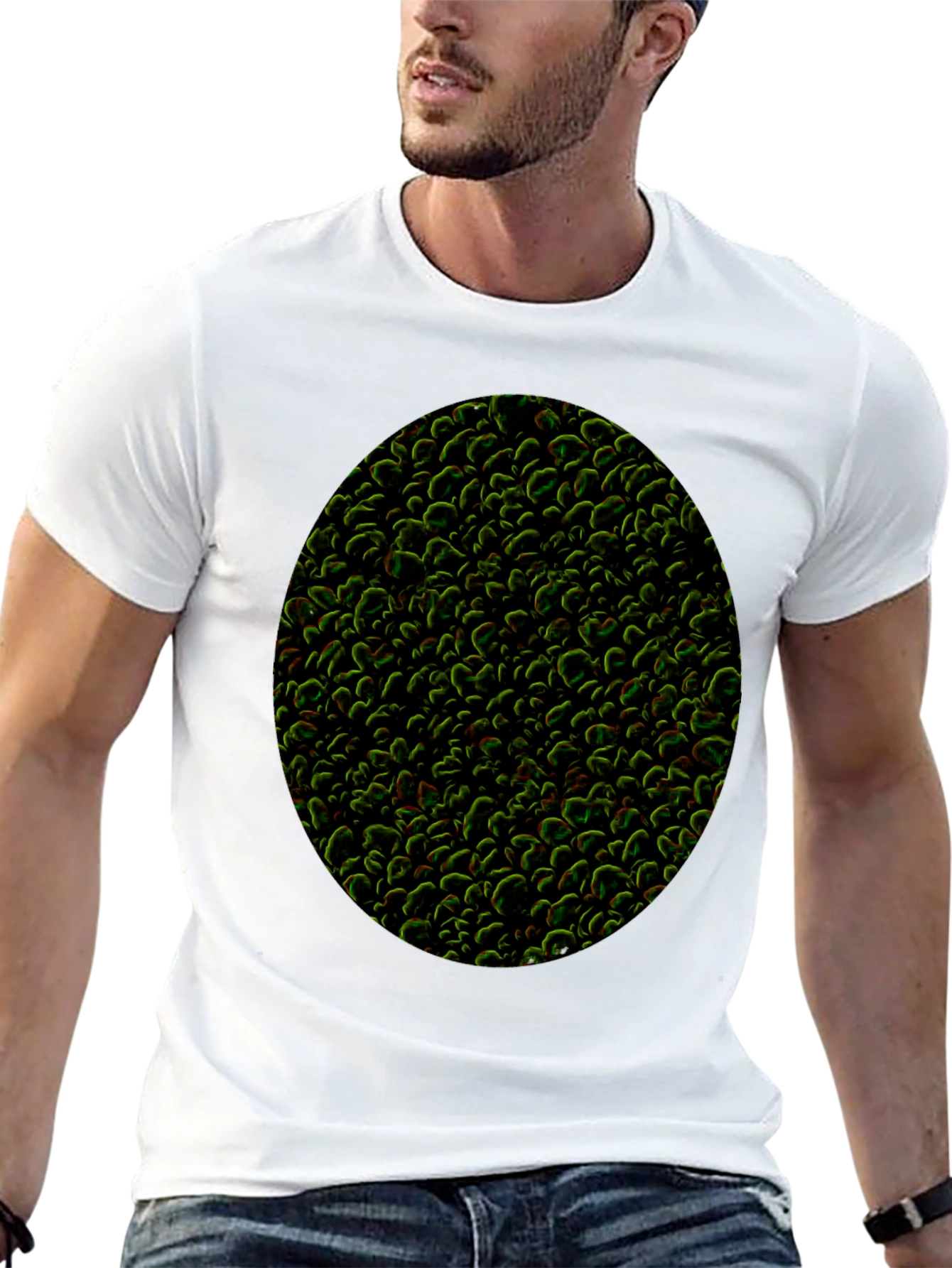 Textured Organic Pattern T-Shirt - Modern Style