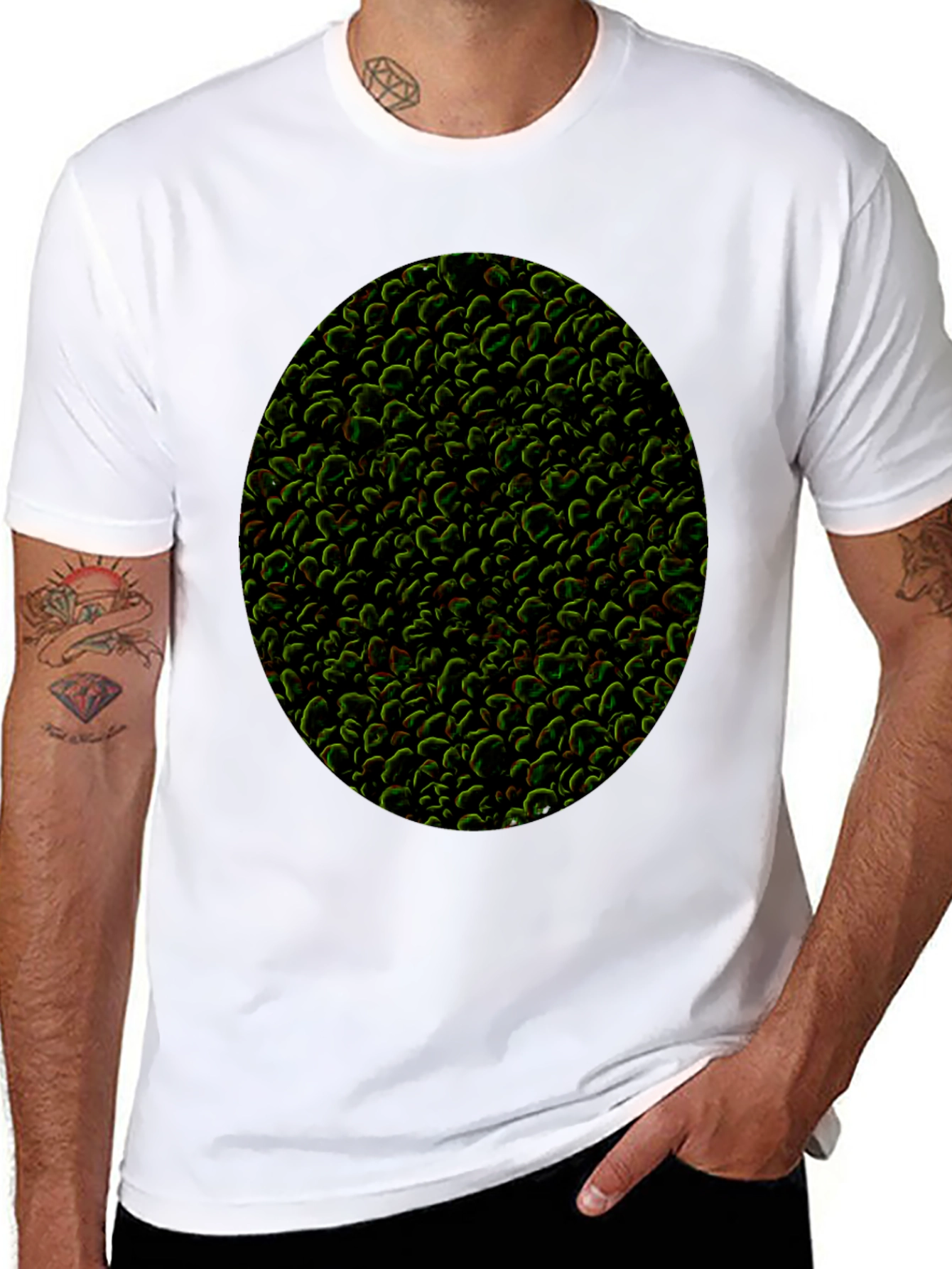 Textured Organic Pattern T-Shirt - Modern Style