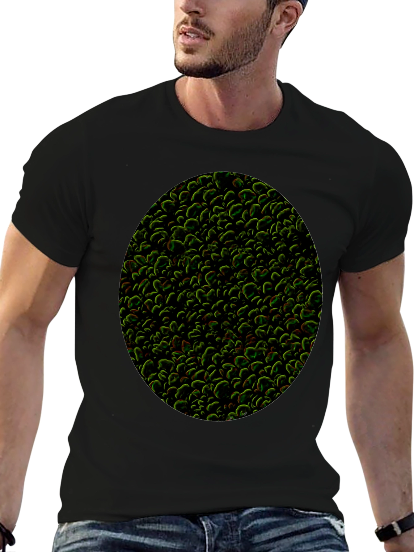 Textured Organic Pattern T-Shirt - Modern Style