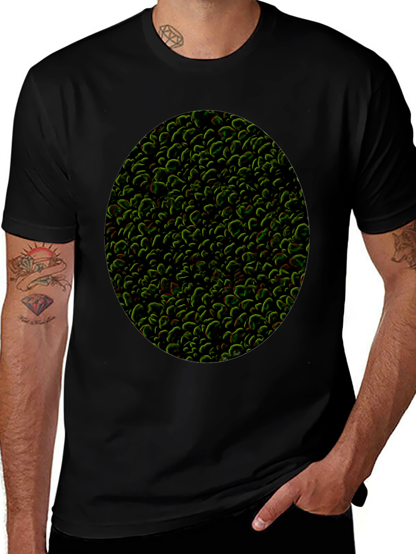 Textured Organic Pattern T-Shirt - Modern Style