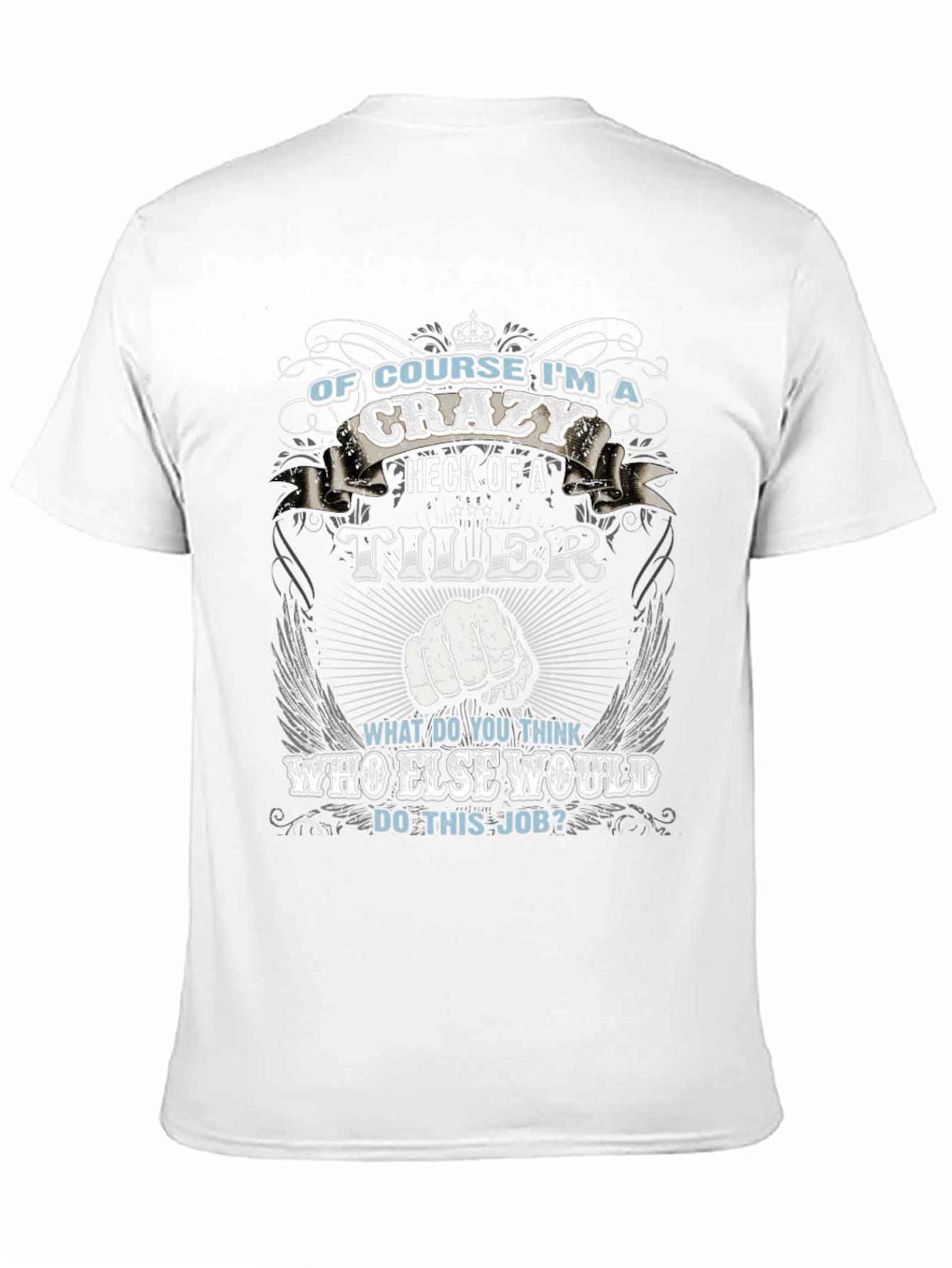 Crazy Tiler Graphic Tee - Black Cotton