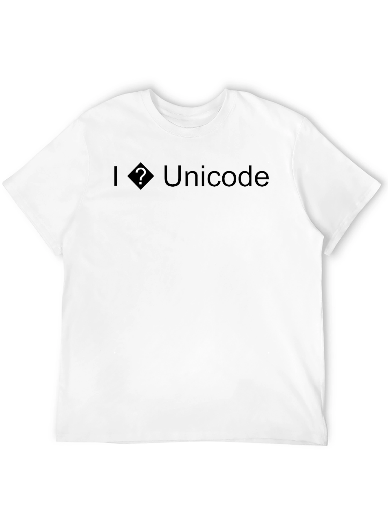 I ♥ Unicode Black T-Shirt - Geek Tee