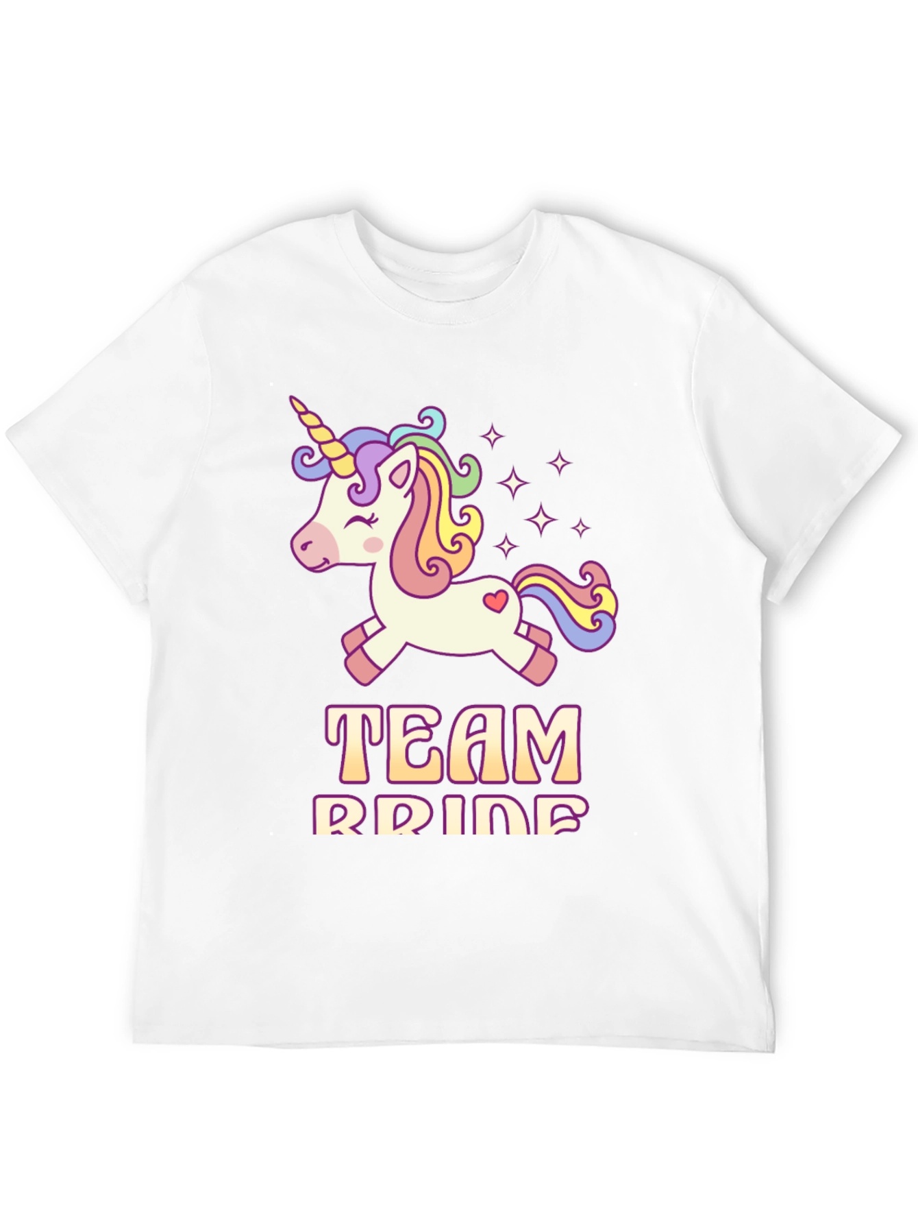 Team Bride Unicorn Graphic T-Shirt