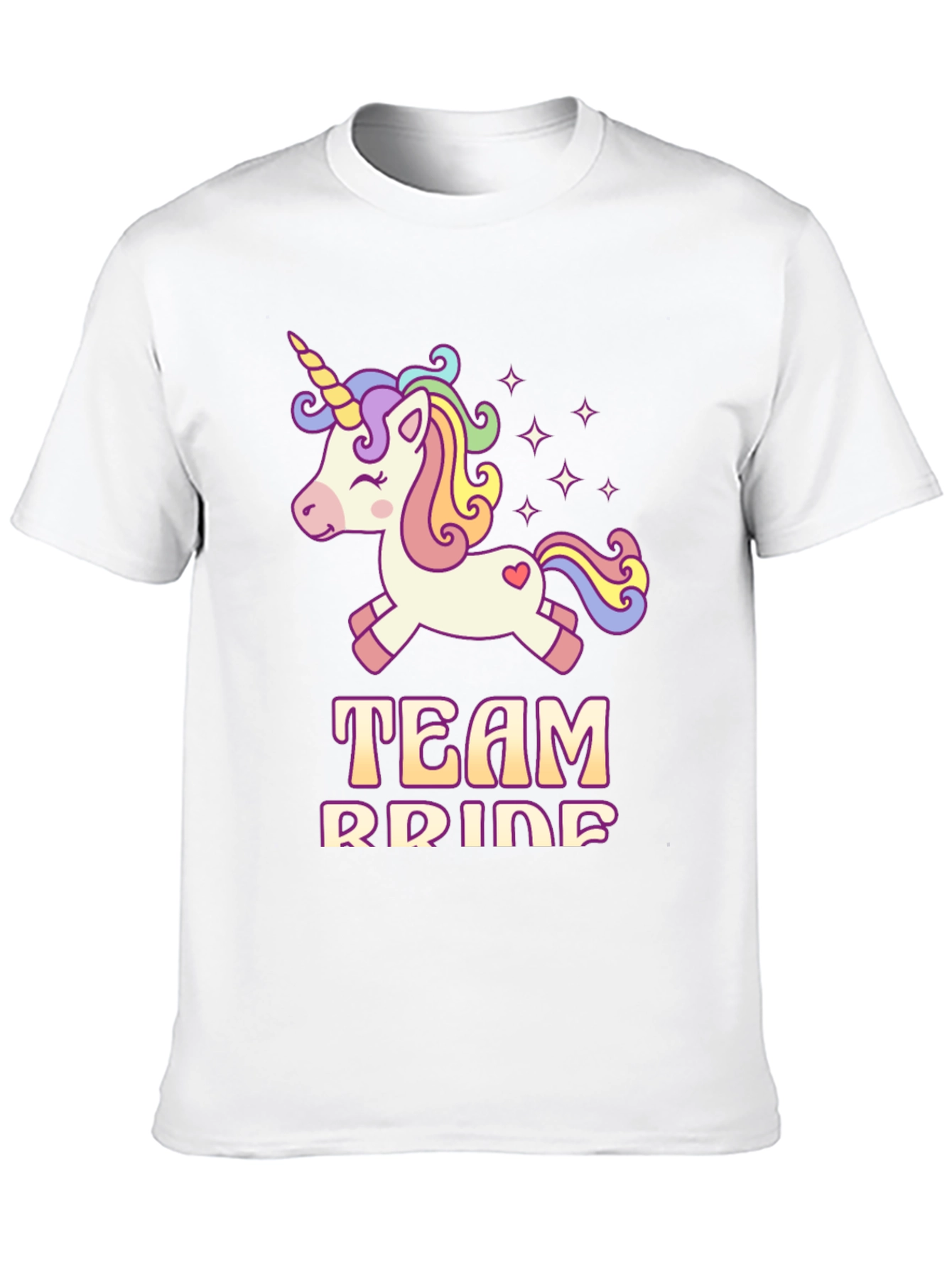 Team Bride Unicorn Graphic T-Shirt