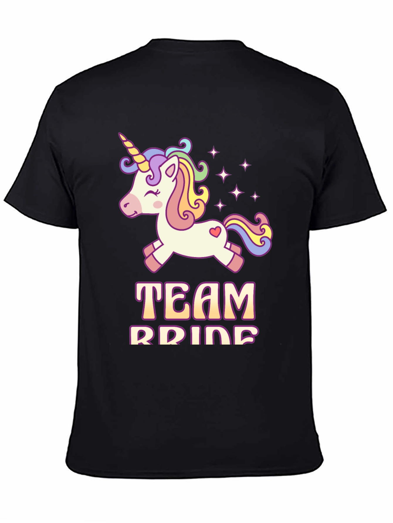 Team Bride Unicorn Graphic T-Shirt