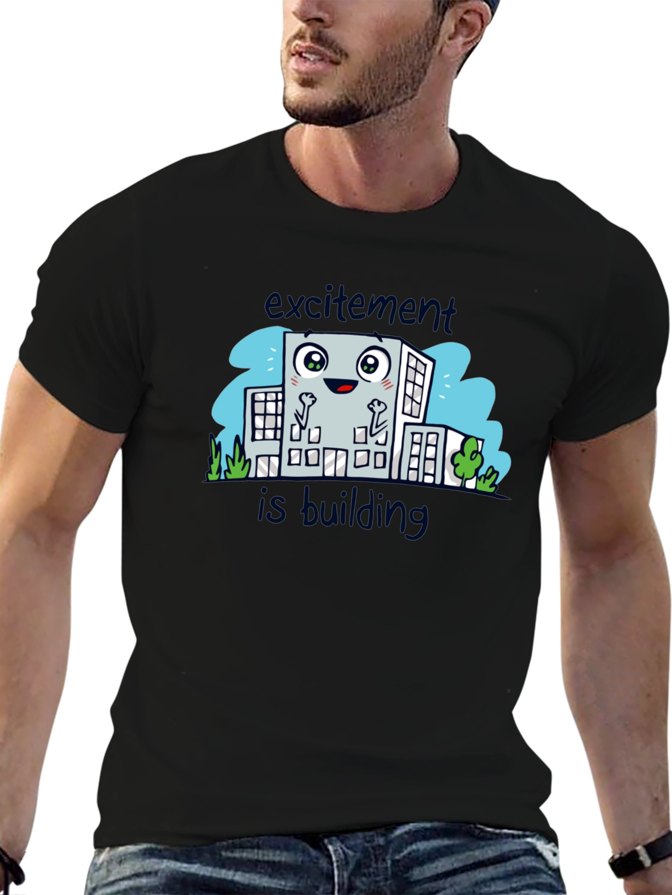 Excitement is Building Cartoon T-Shirt