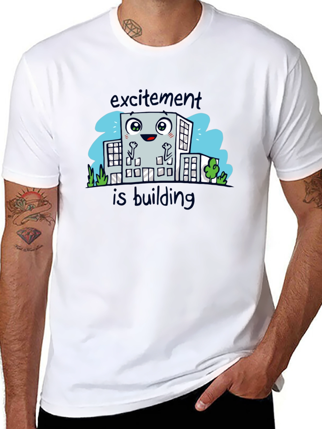 Excitement is Building Cartoon T-Shirt