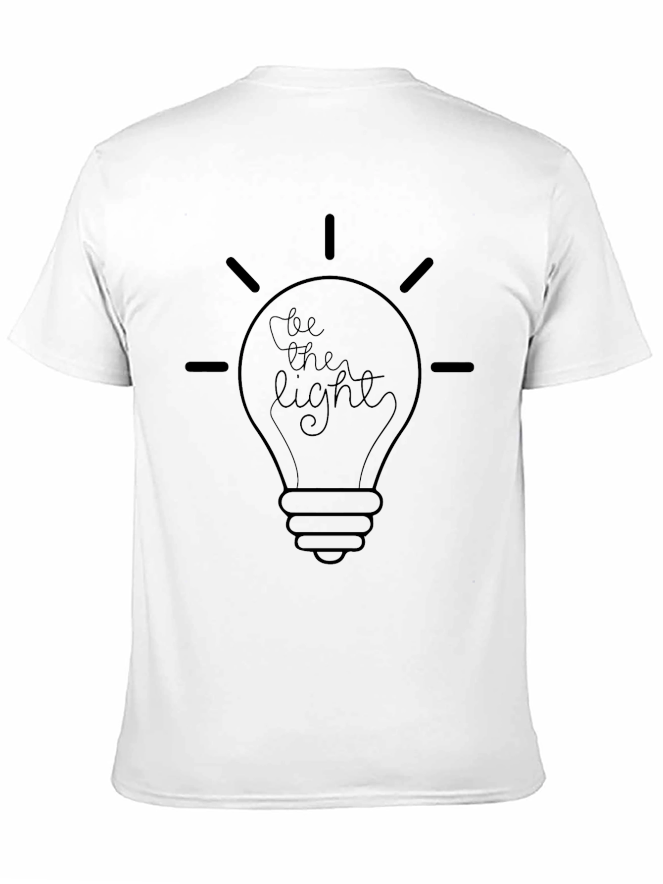 Be the Light T-Shirt - Black Crew Neck