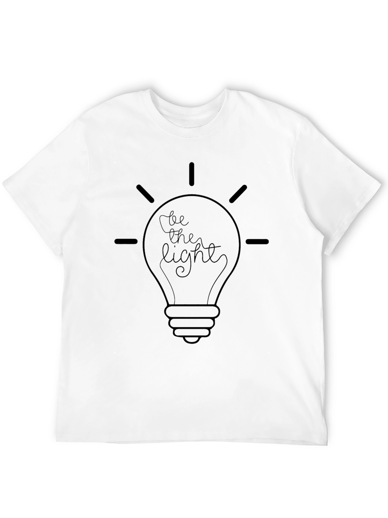 Be the Light T-Shirt - Black Crew Neck