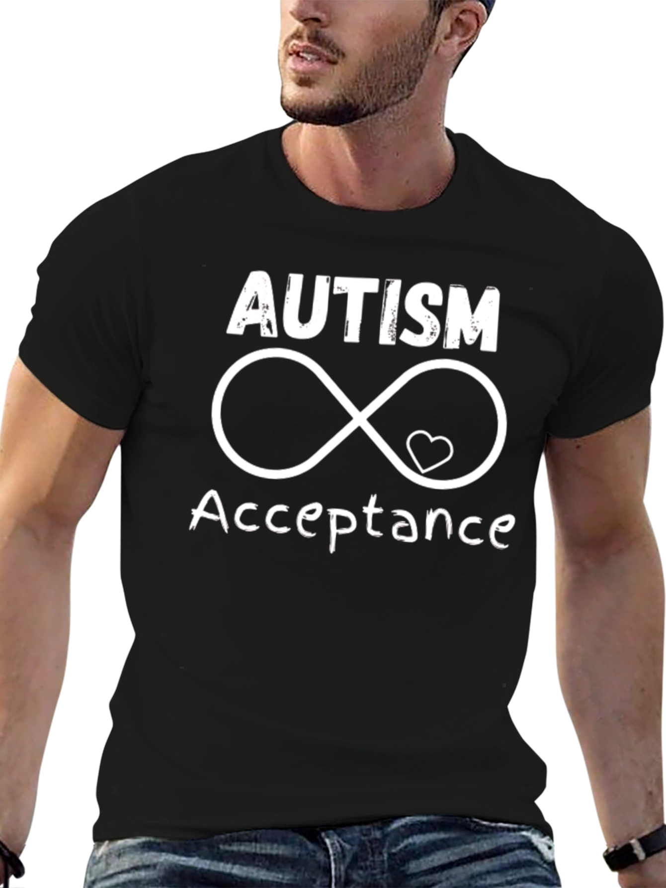 Autism Acceptance T-Shirt Infinity Heart
