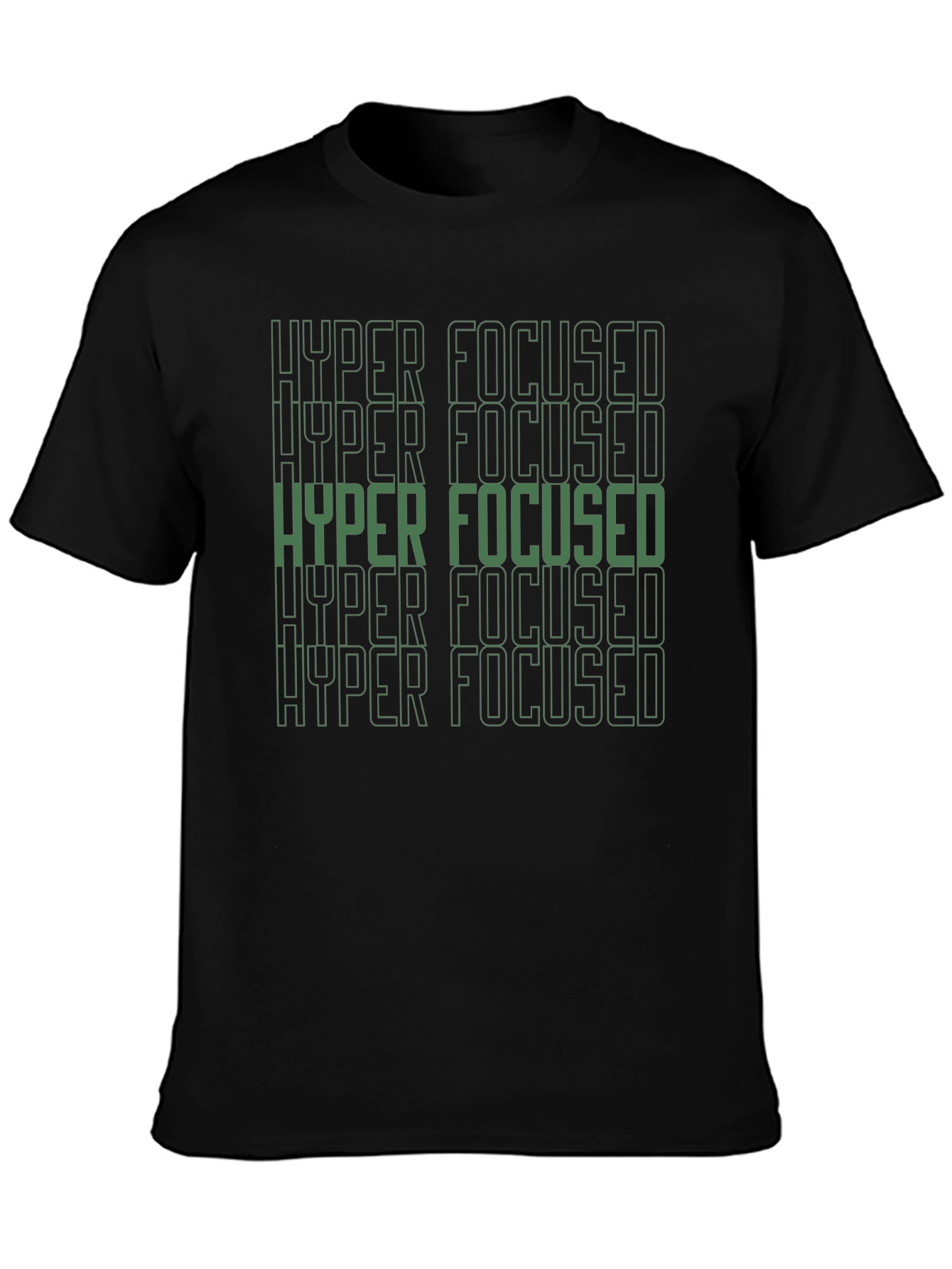 Hyper Focused Graphic Tee - Mens Black T-Shirt