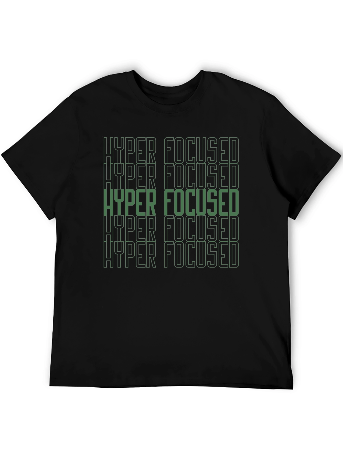 Hyper Focused Graphic Tee - Mens Black T-Shirt