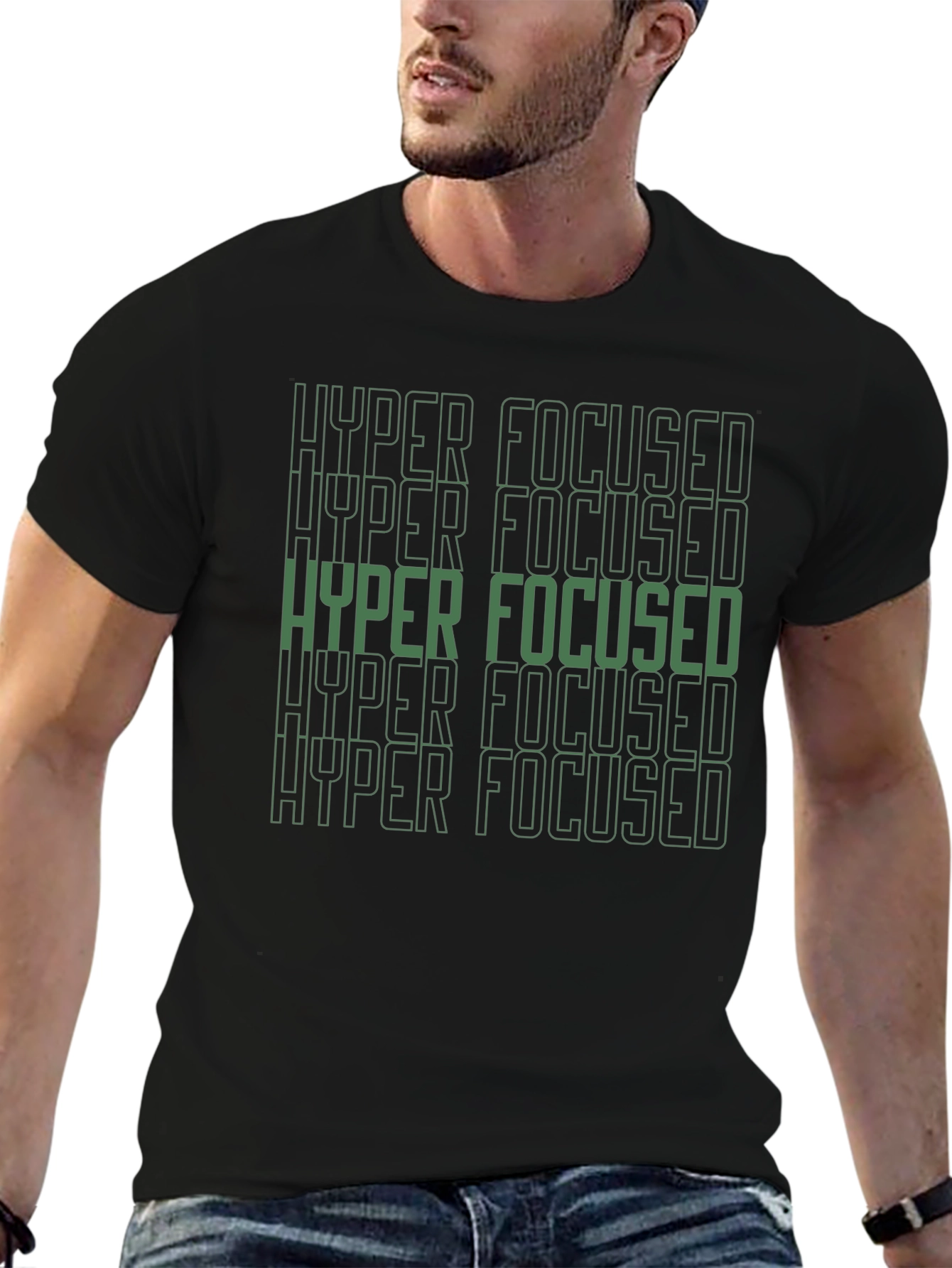Hyper Focused Graphic Tee - Mens Black T-Shirt