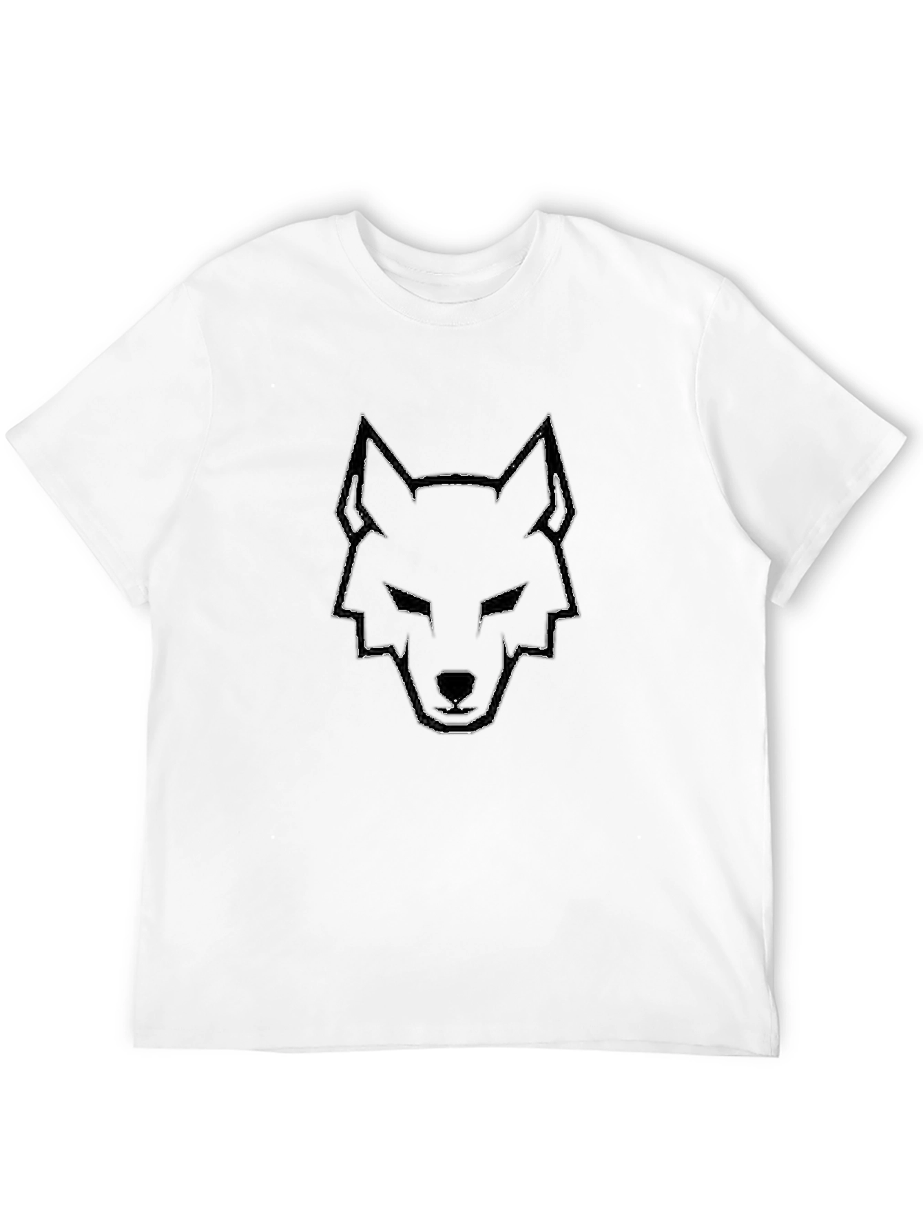 Black Wolf Graphic Tee - Stylish Mens T-Shirt