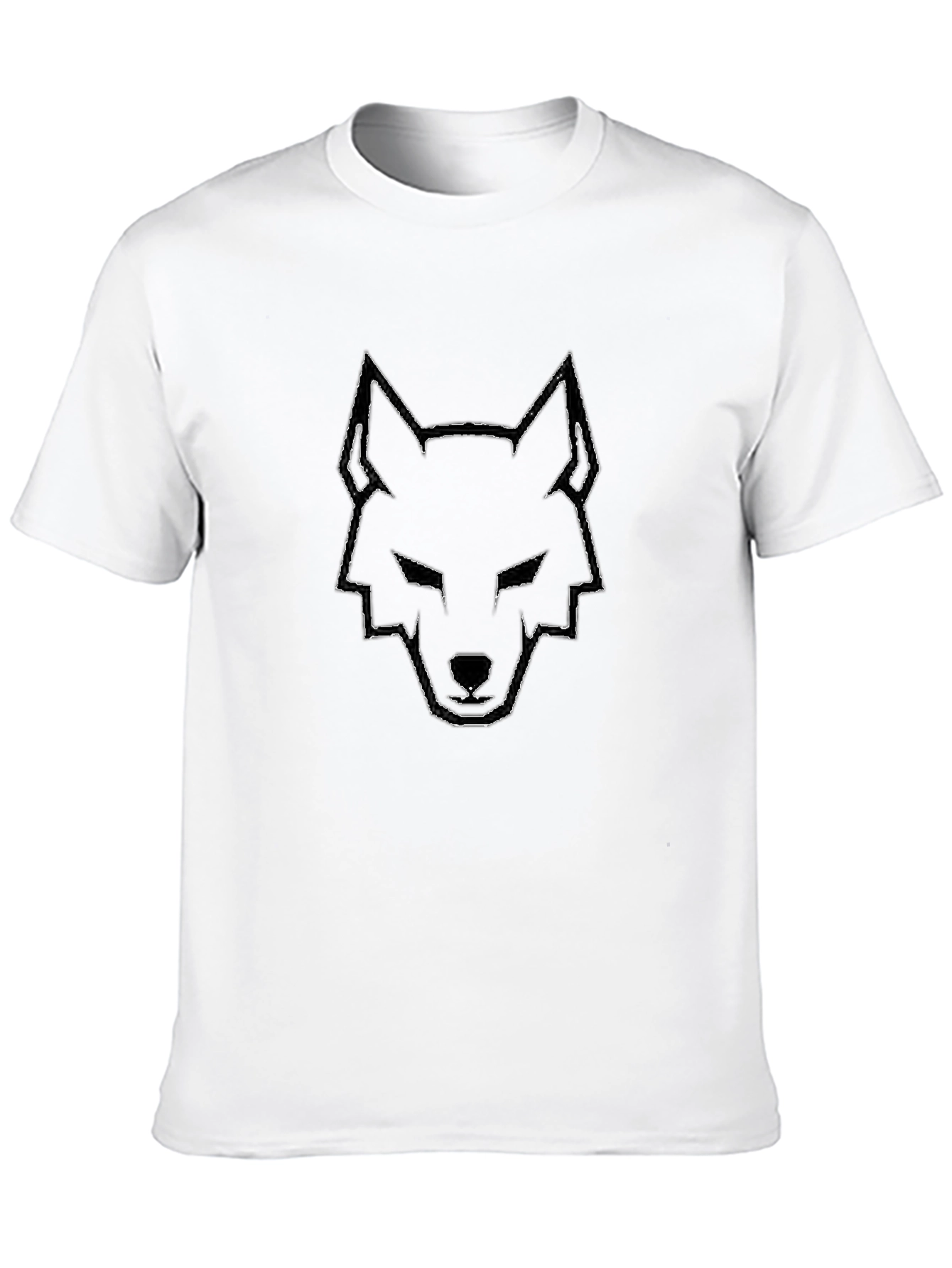Black Wolf Graphic Tee - Stylish Mens T-Shirt