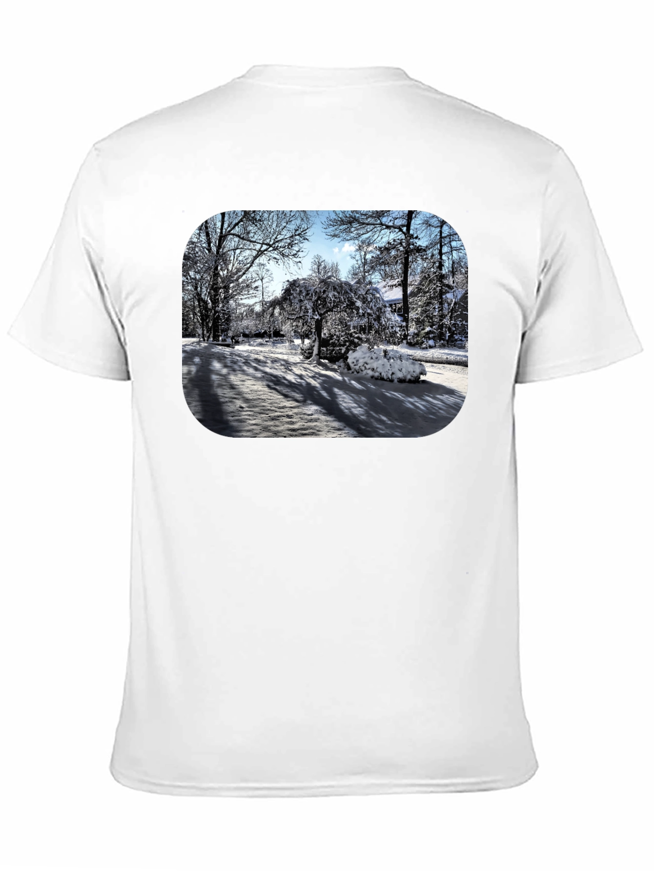 Winter Scene Graphic Tee - Black
